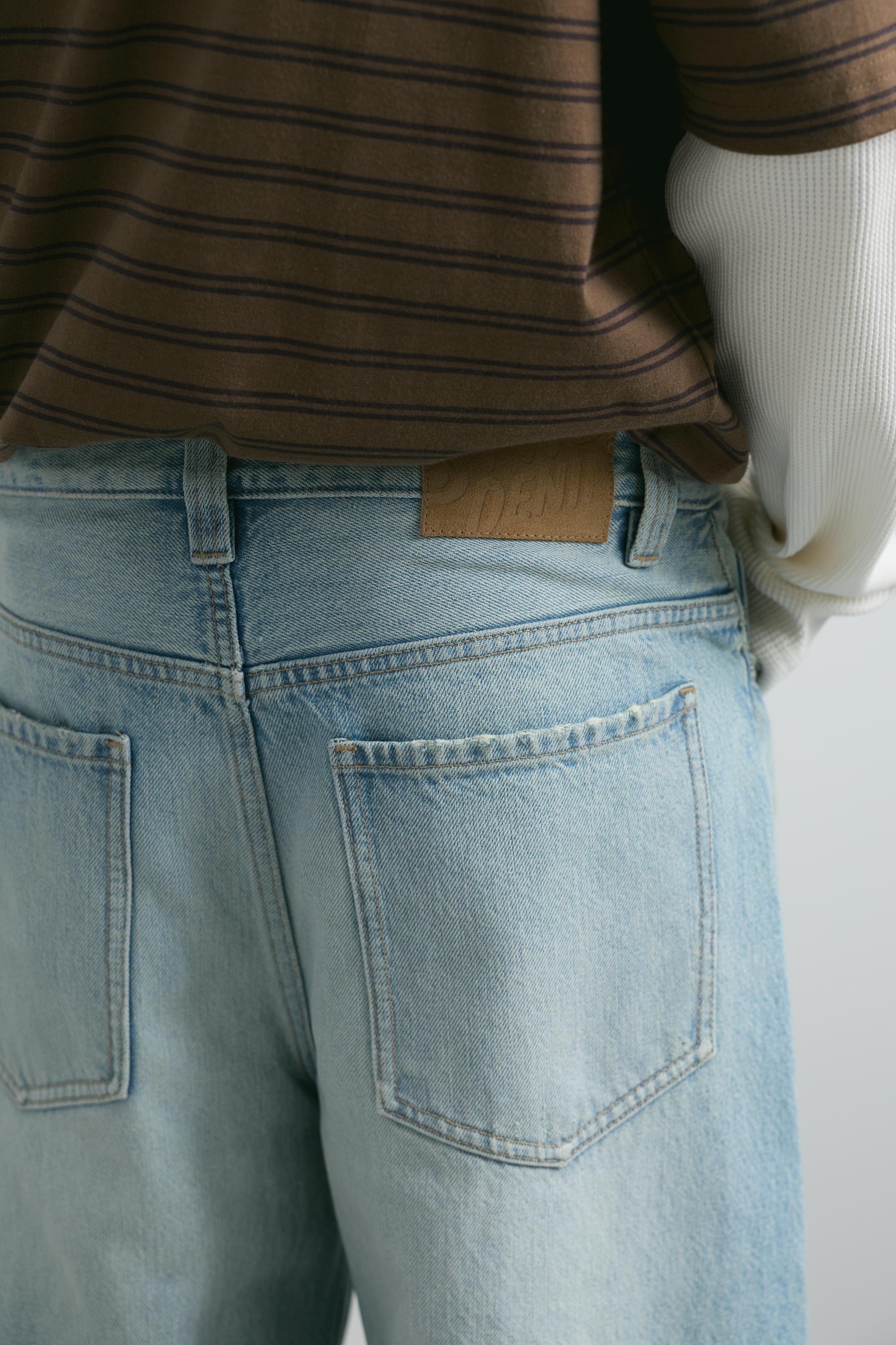 Balloon-fit baggy jeans — Pale indigo