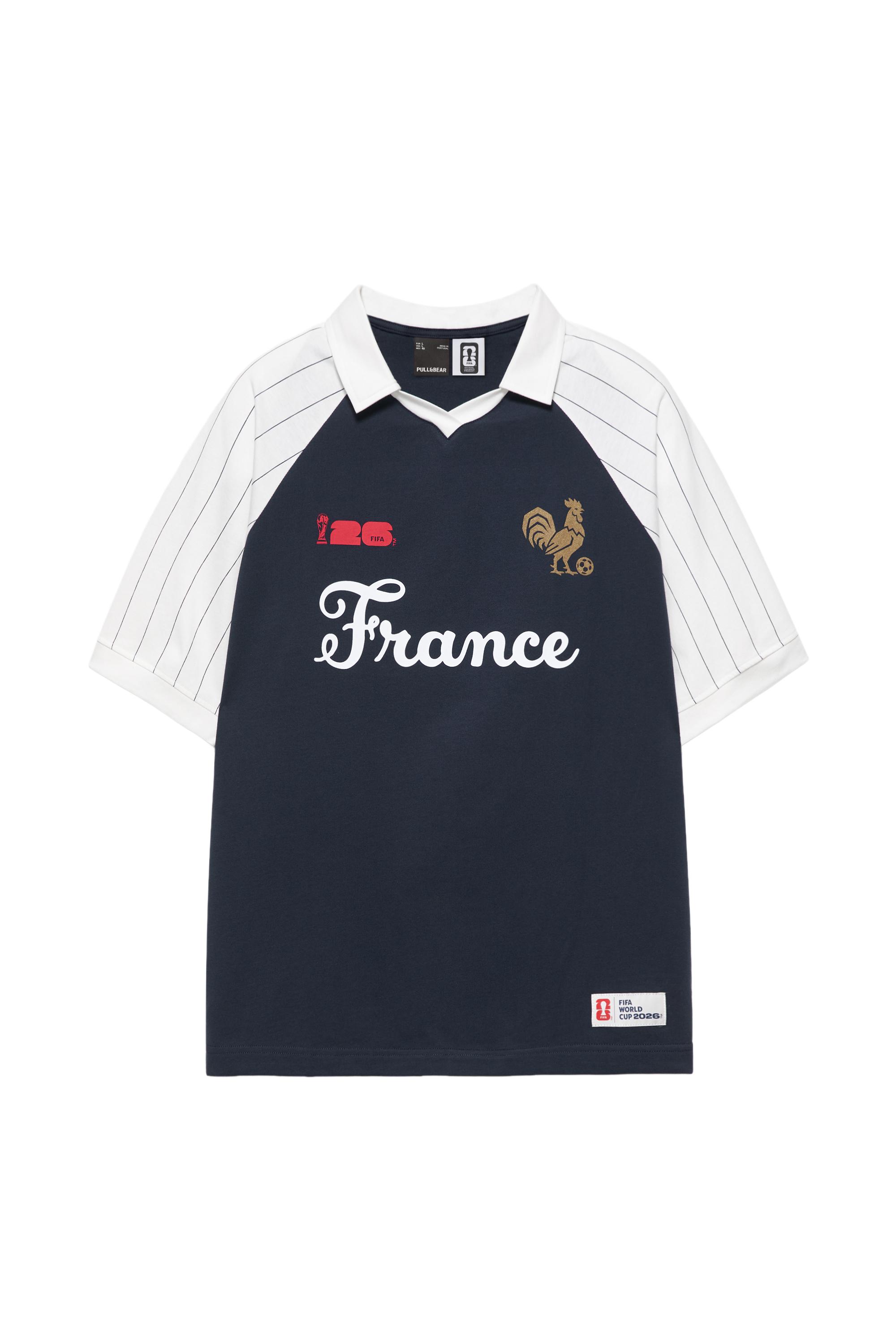 Pull&Bear FIFA WORLD CUP 26™ Fransa Polo görsel 5