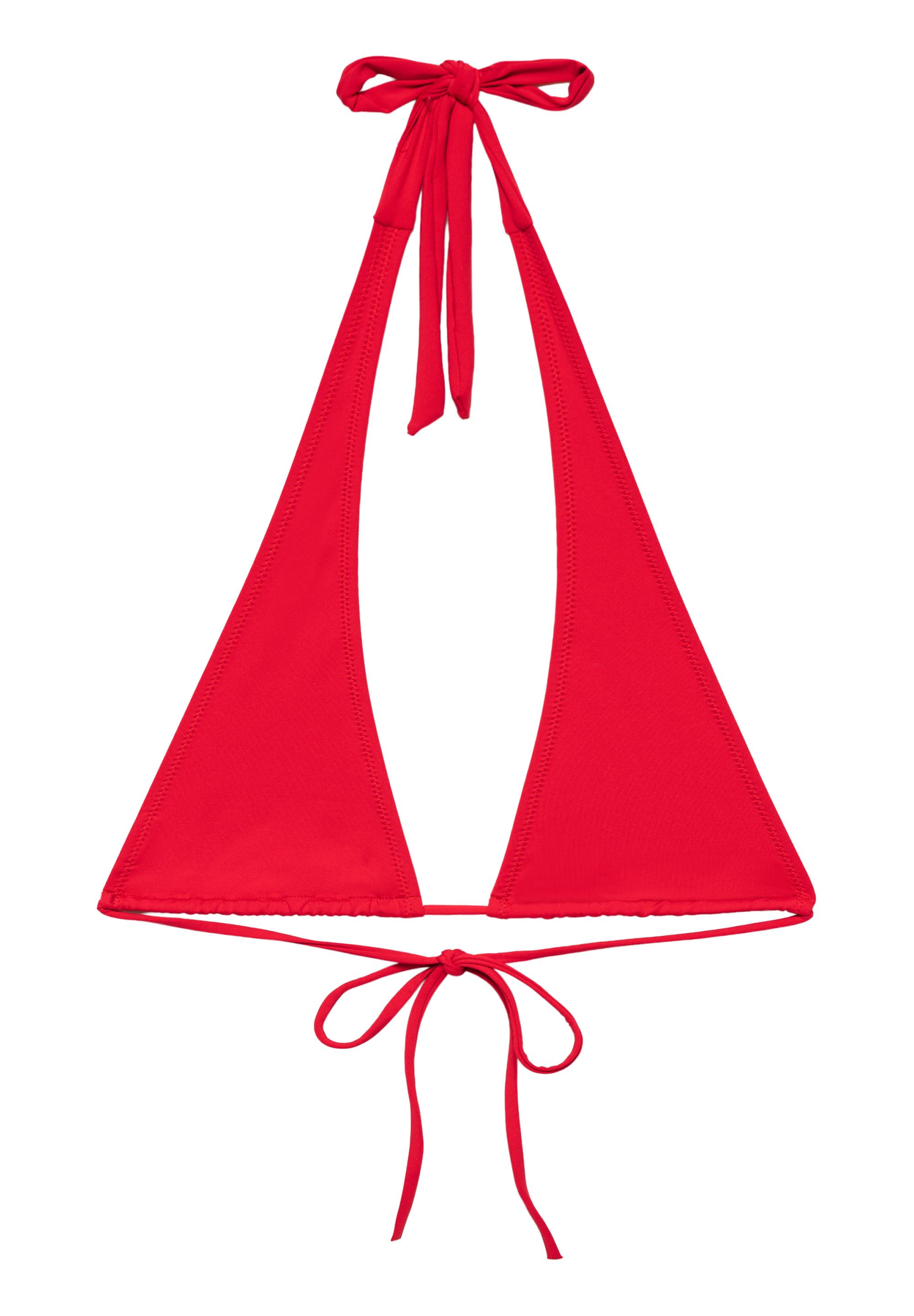 Multi-way bikini top — Bright red