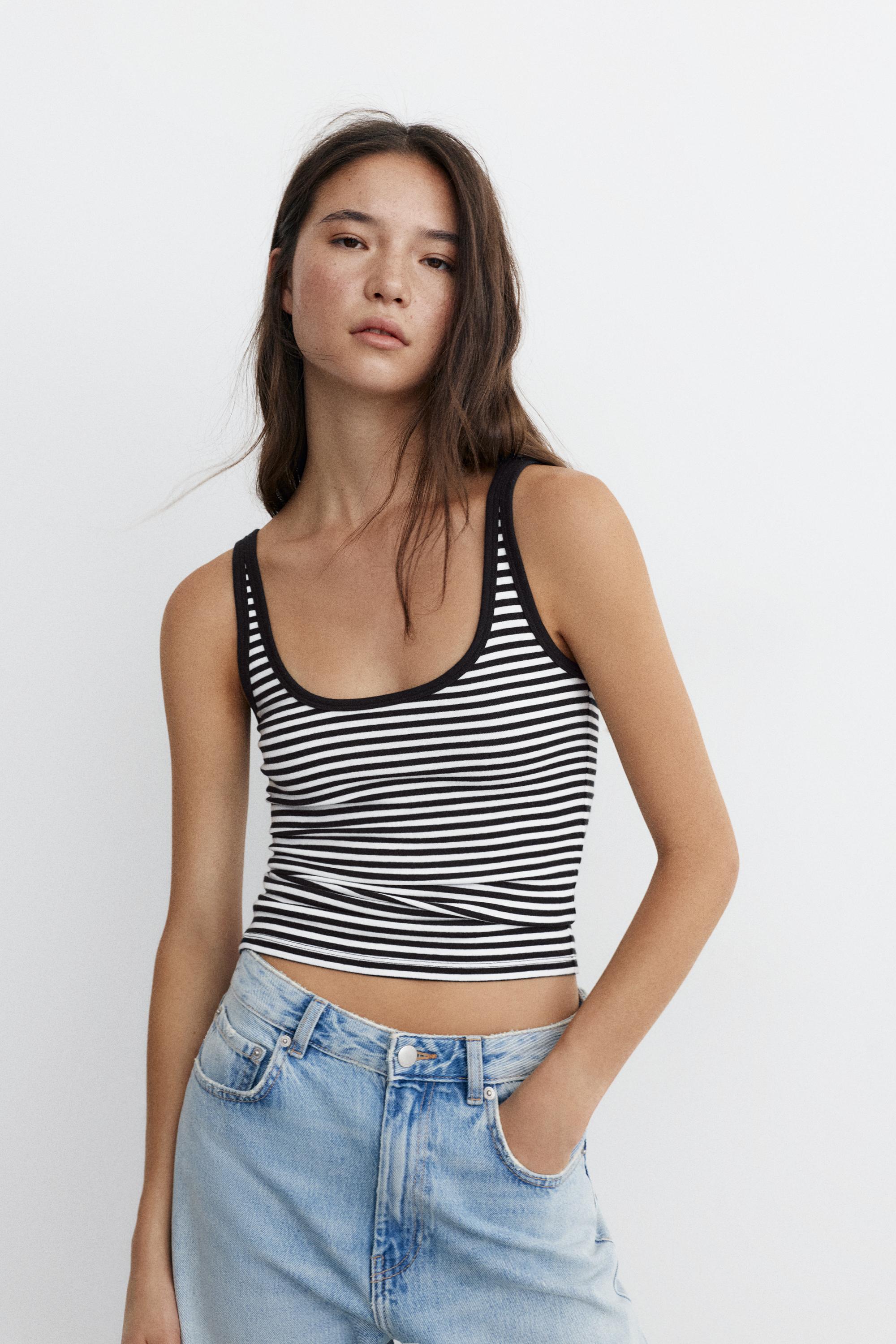 Modal tank top — Striped