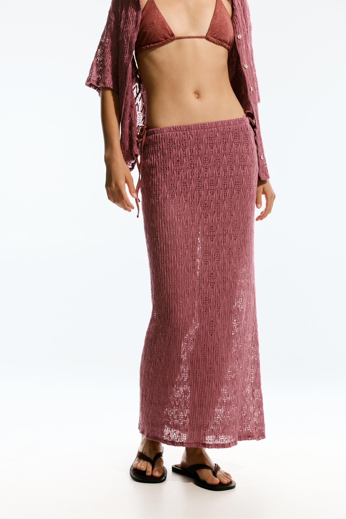 Knit midi skirt PULL&BEAR