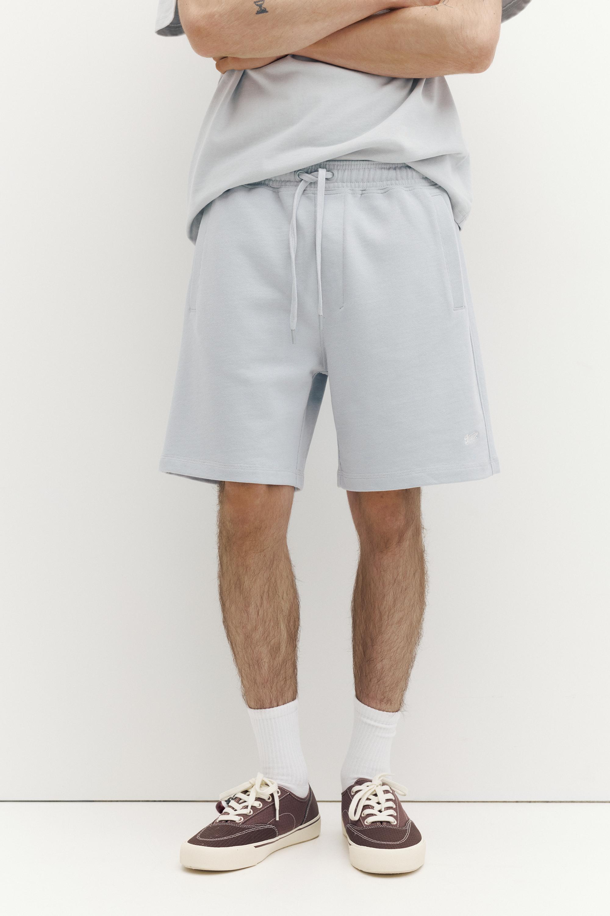 Logolu jogger bermuda şort - Görsel 135