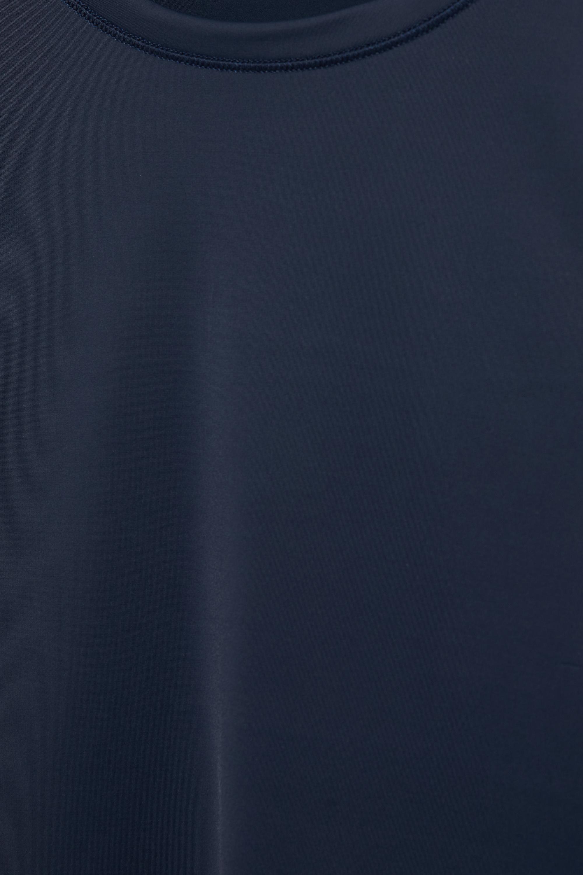 Fitted polyamide T-shirt — Navy