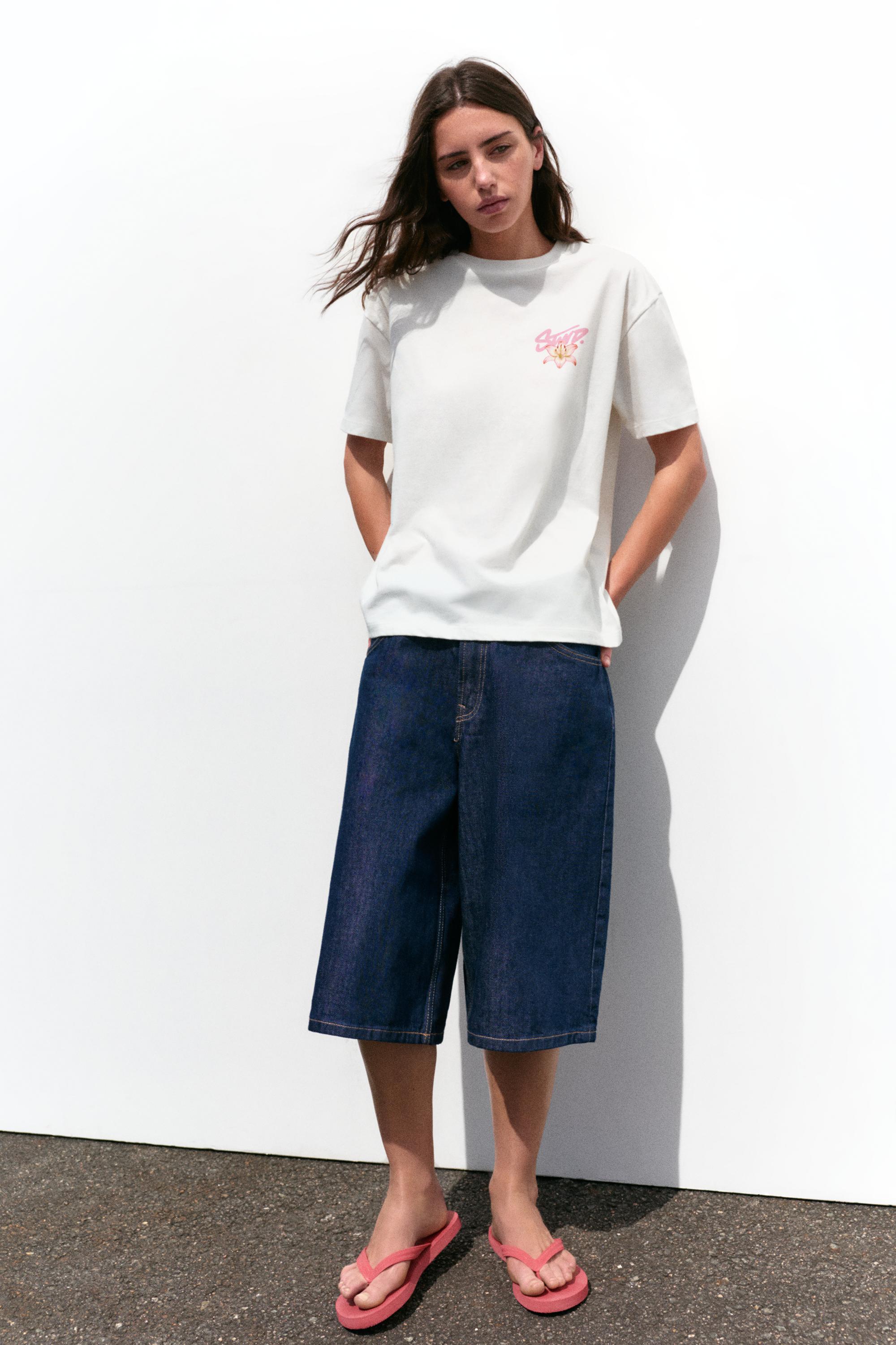 Floral T-shirt — White