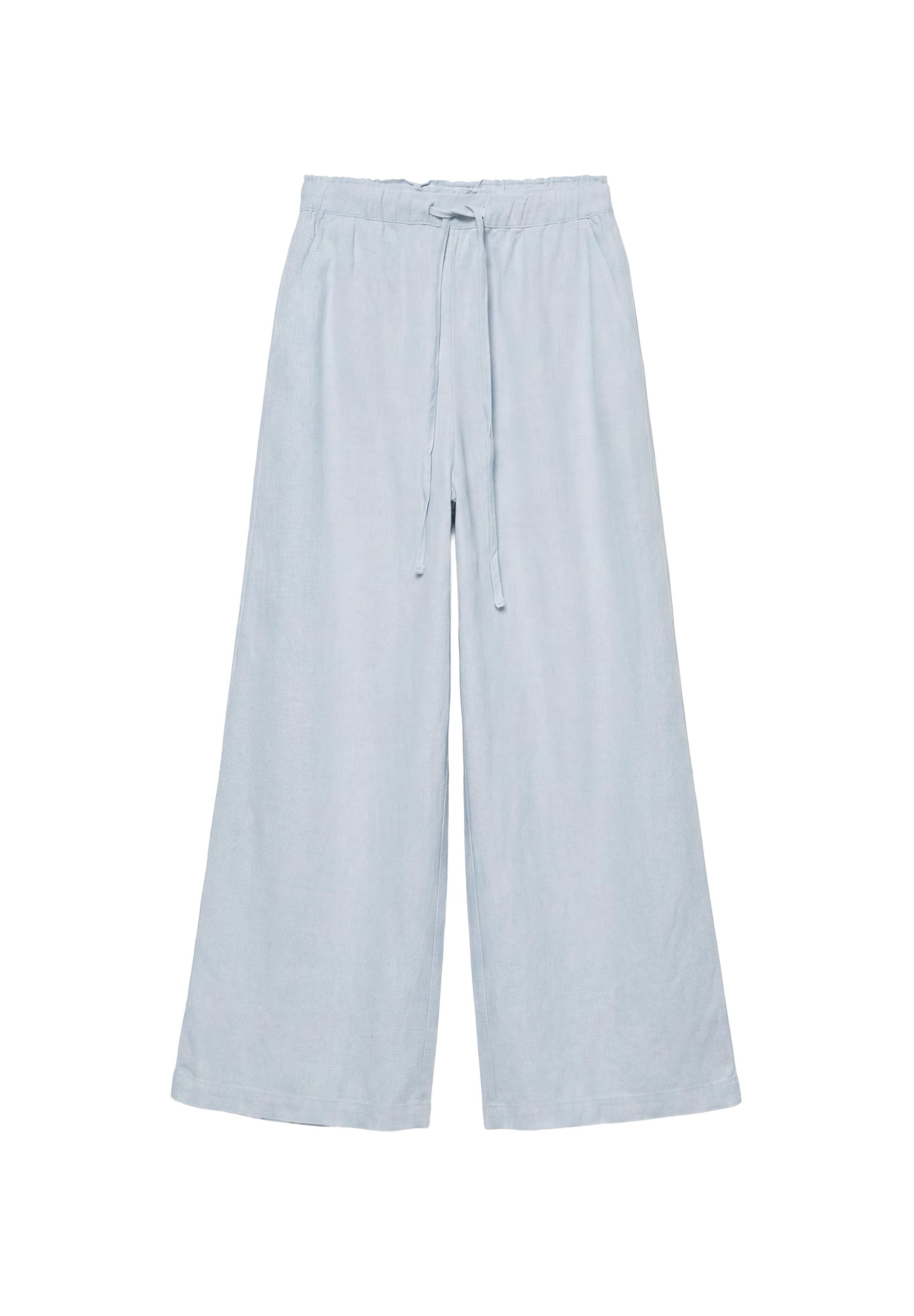 Elasticated waist culottes — Sky blue