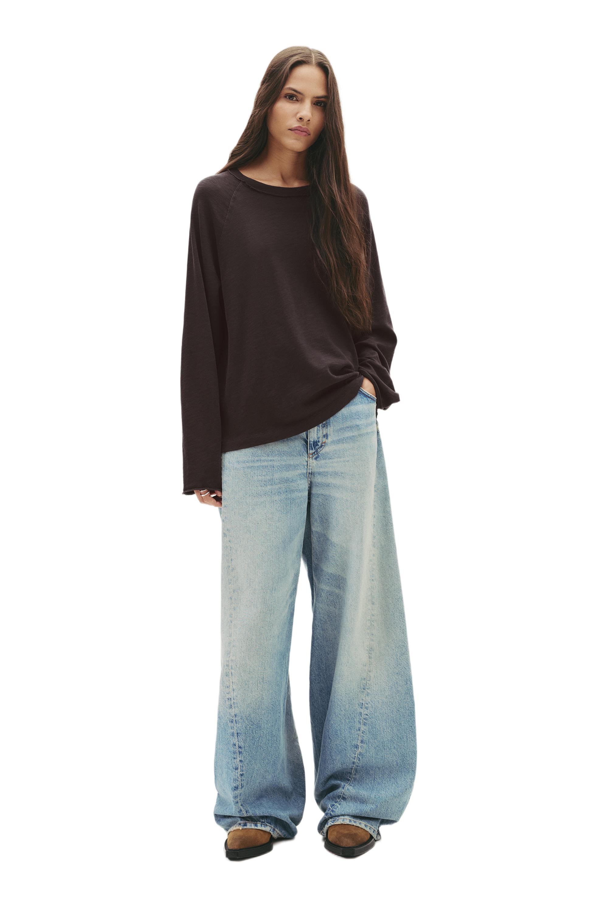 Uzun kollu reglan kesim t-shirt - Görsel 100