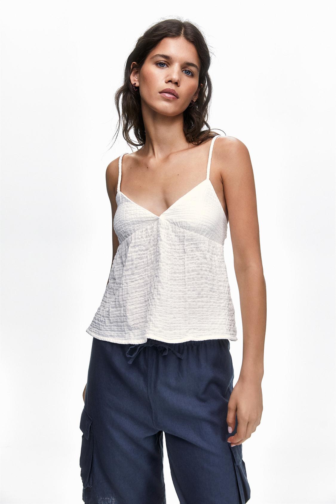 Rustic strappy top - pull&bear