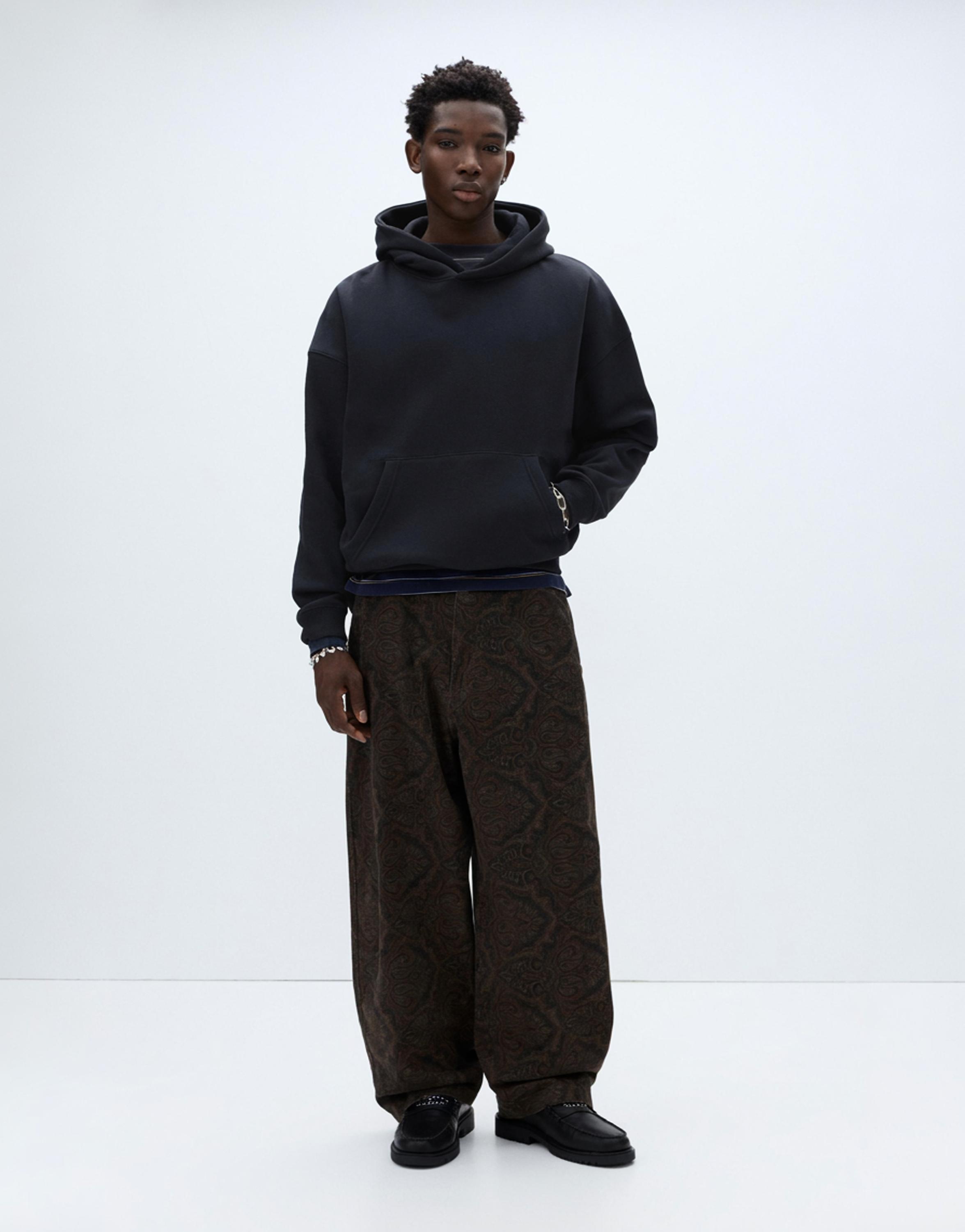Boxy hoodie — Navy