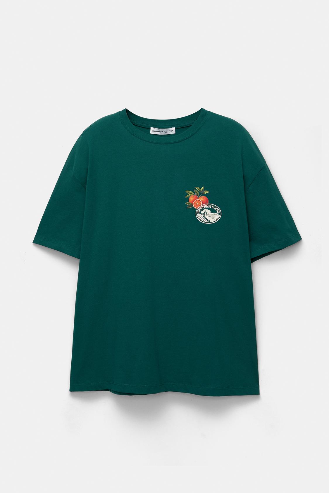 Pull&bear Magliette Con Stampa Cani Maglietta Con Stampa