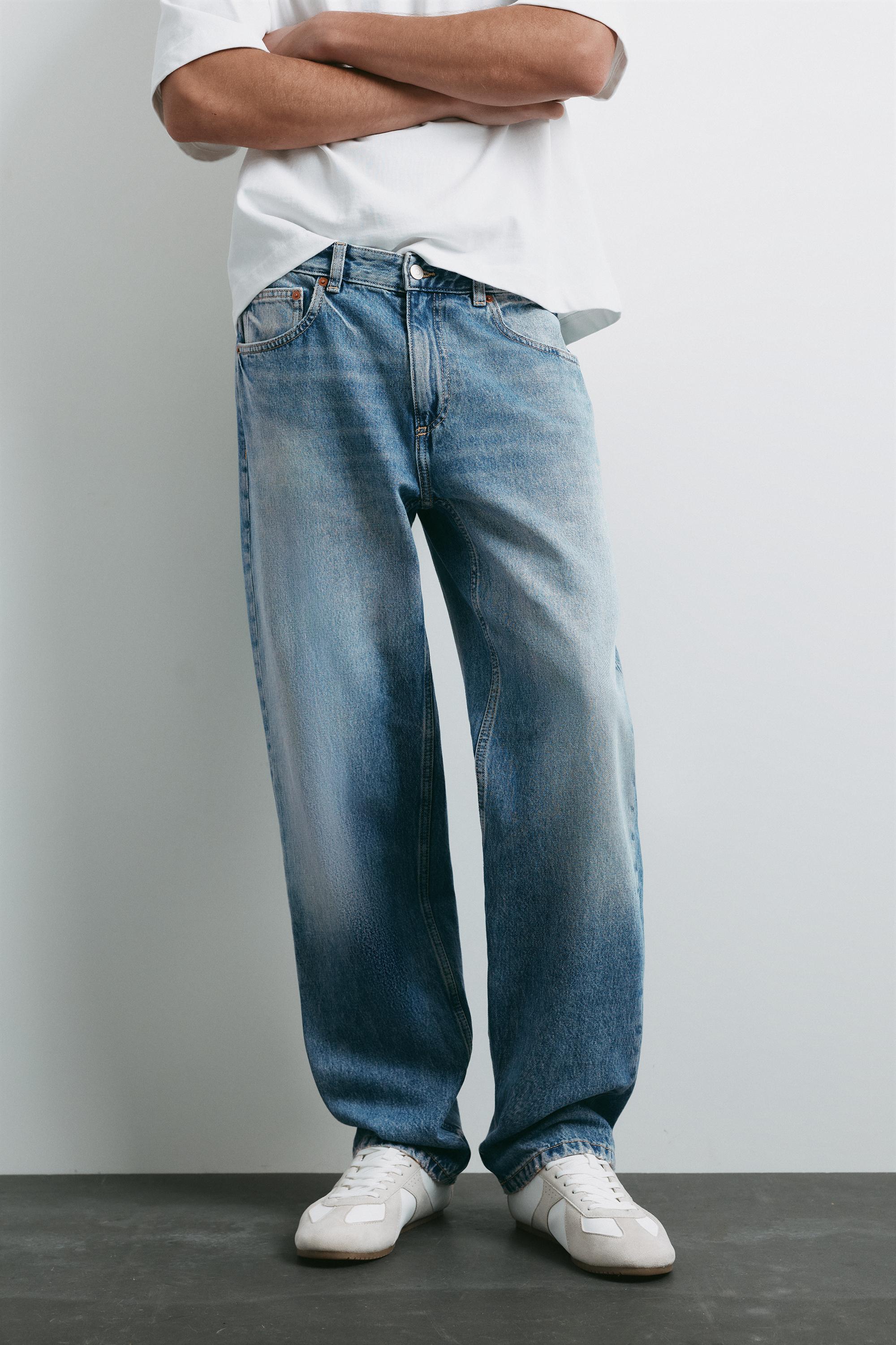 Straight-leg jeans — Medium blue