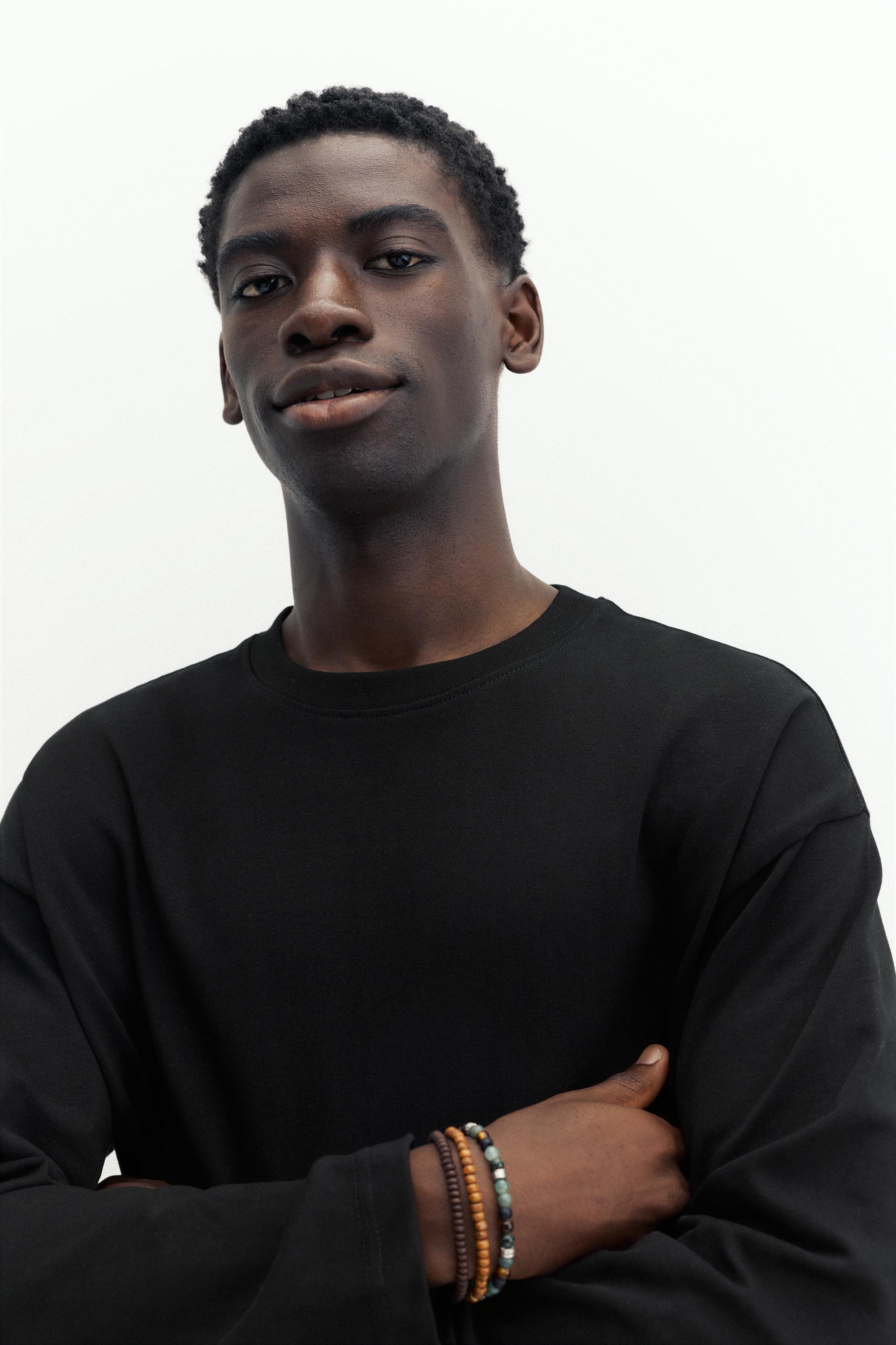 Heavy weight relaxed fit T-shirt — Black