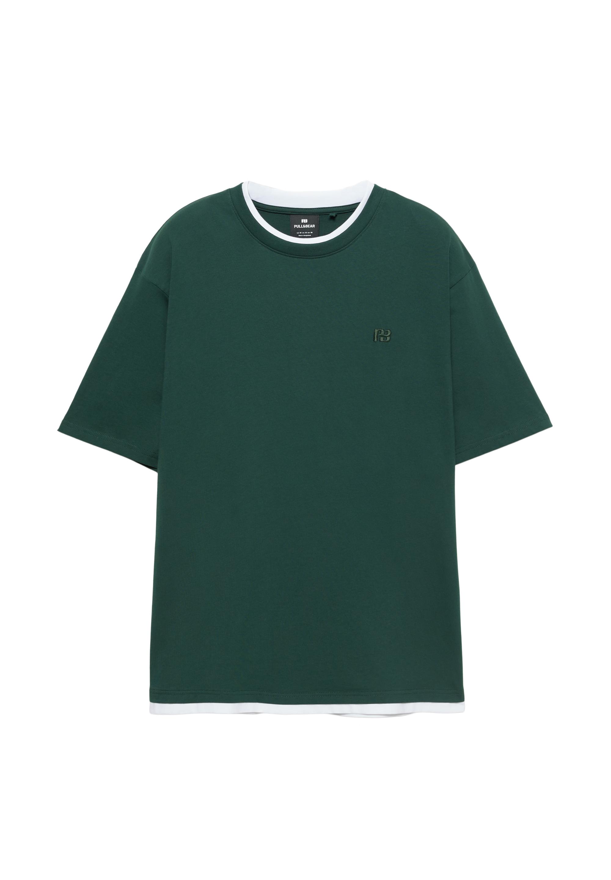 Double logo T-shirt — Green
