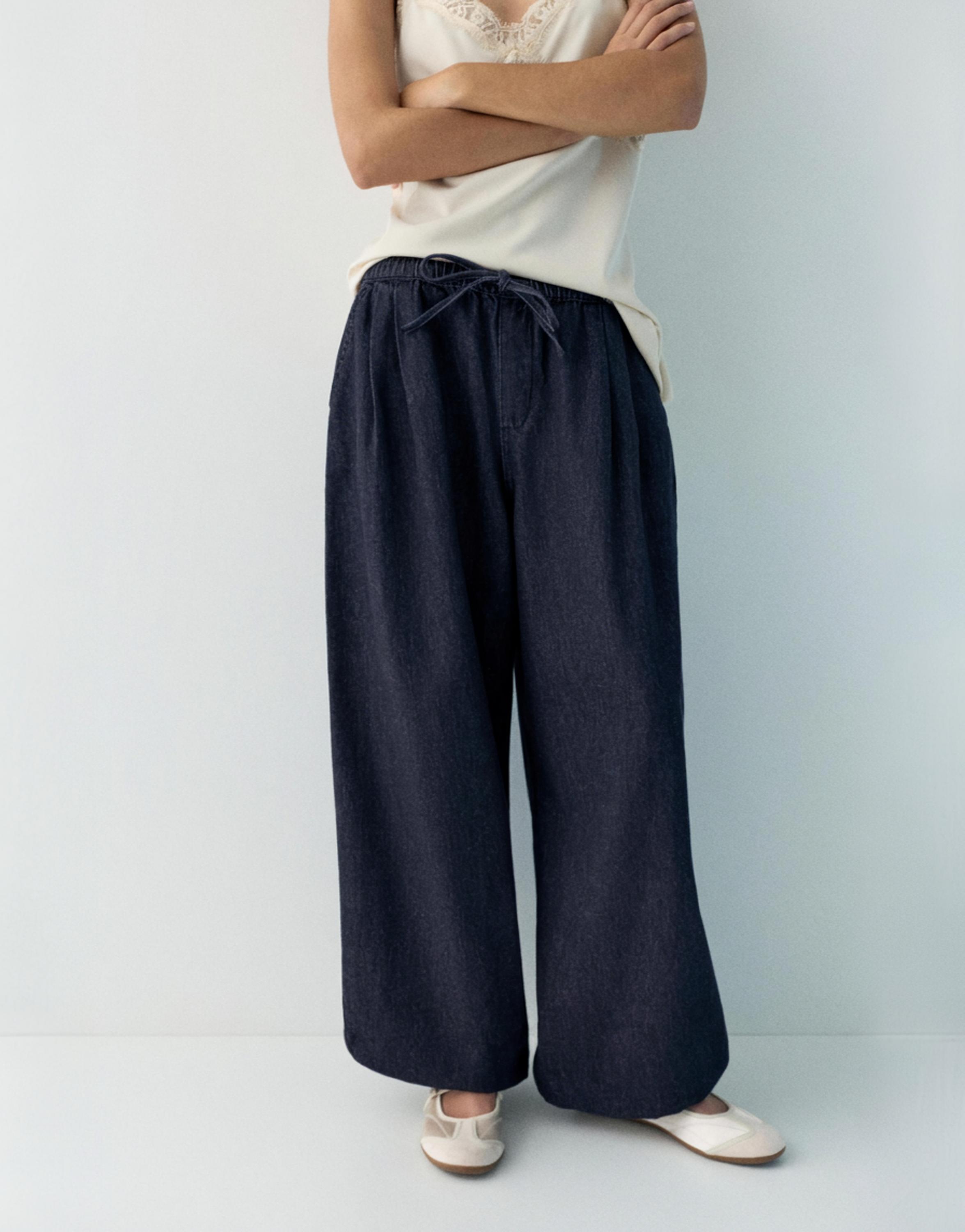 Sarouel trousers jeans — Navy
