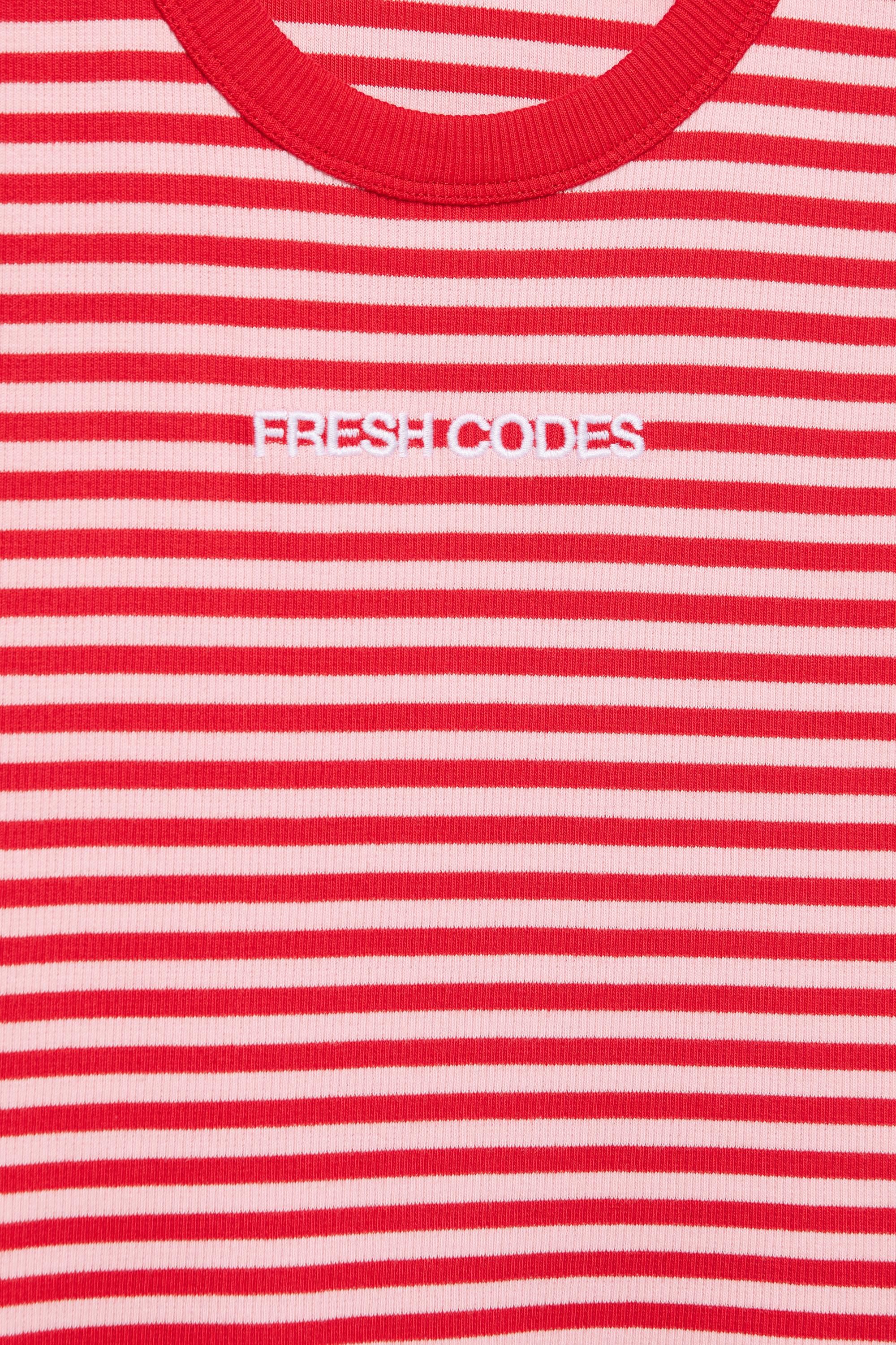 Striped tank top — Pale pink