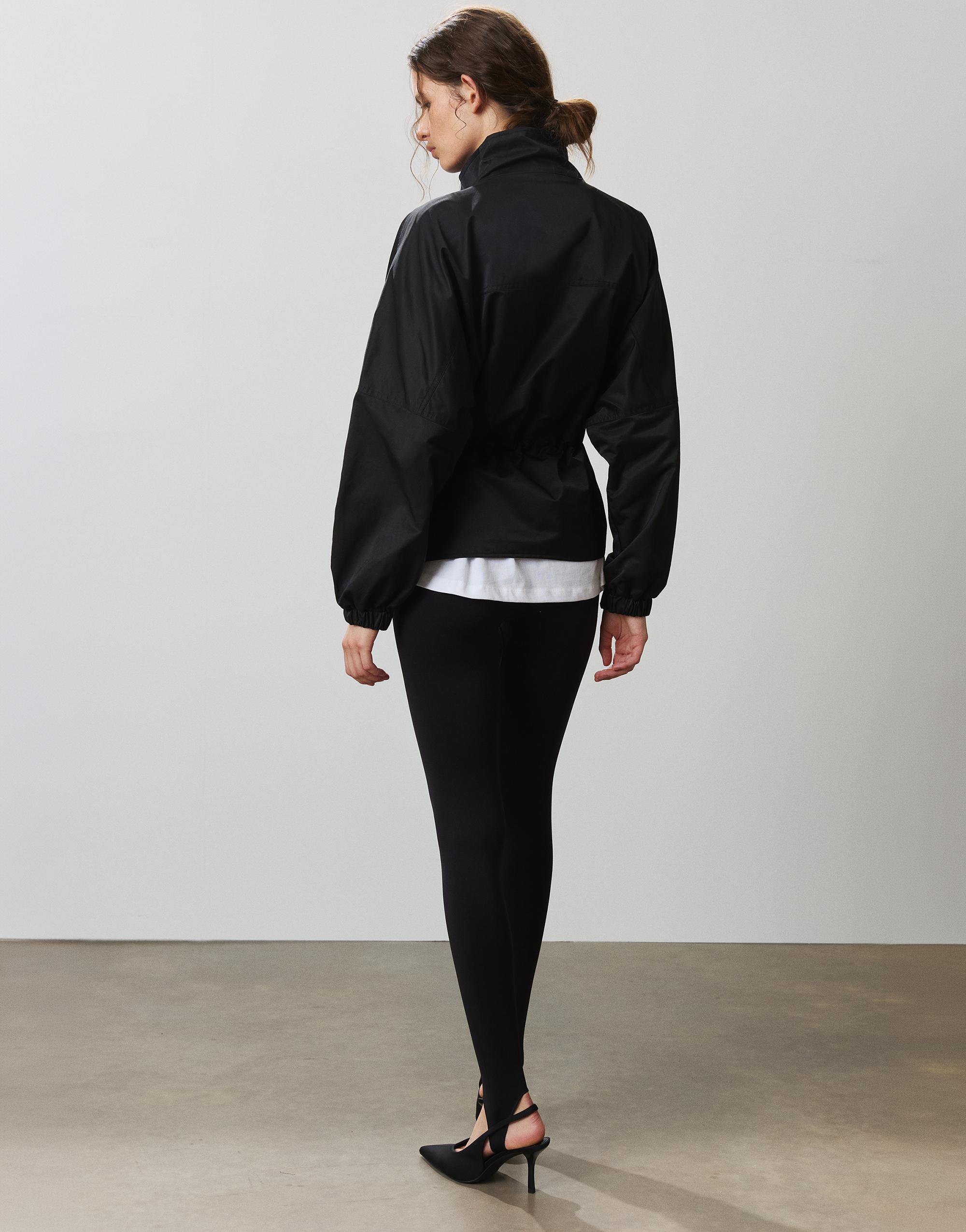 Gathered waist jacket — Black