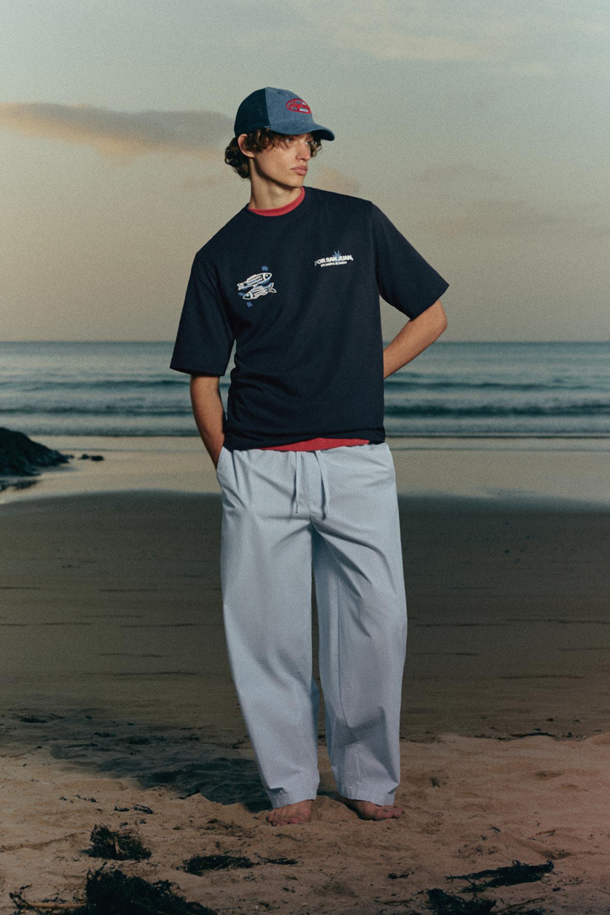San Juan sardines T-shirt — Navy