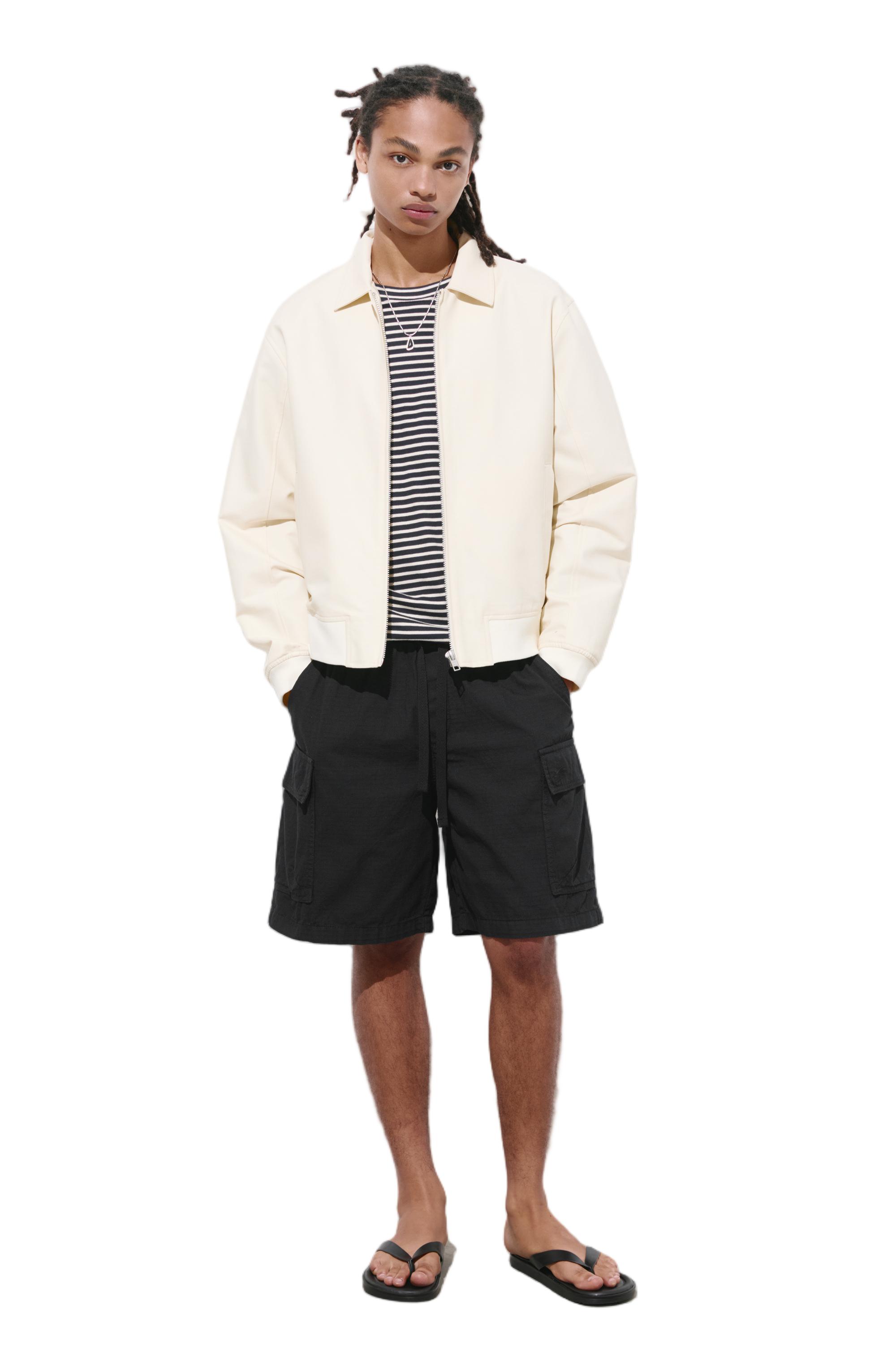 Ripstop cargo Bermuda shorts — Black