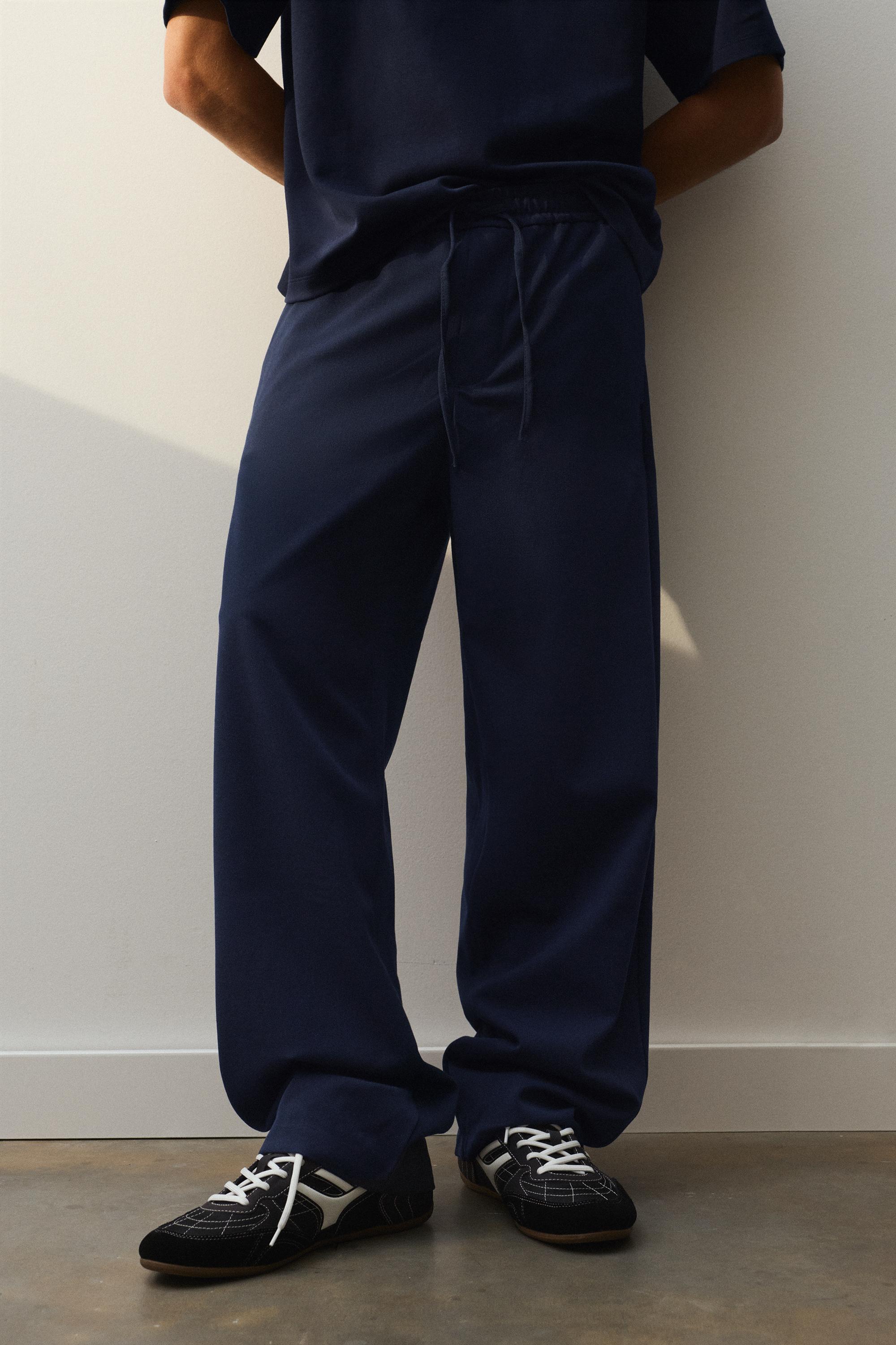 Tailored fit joggers — Navy