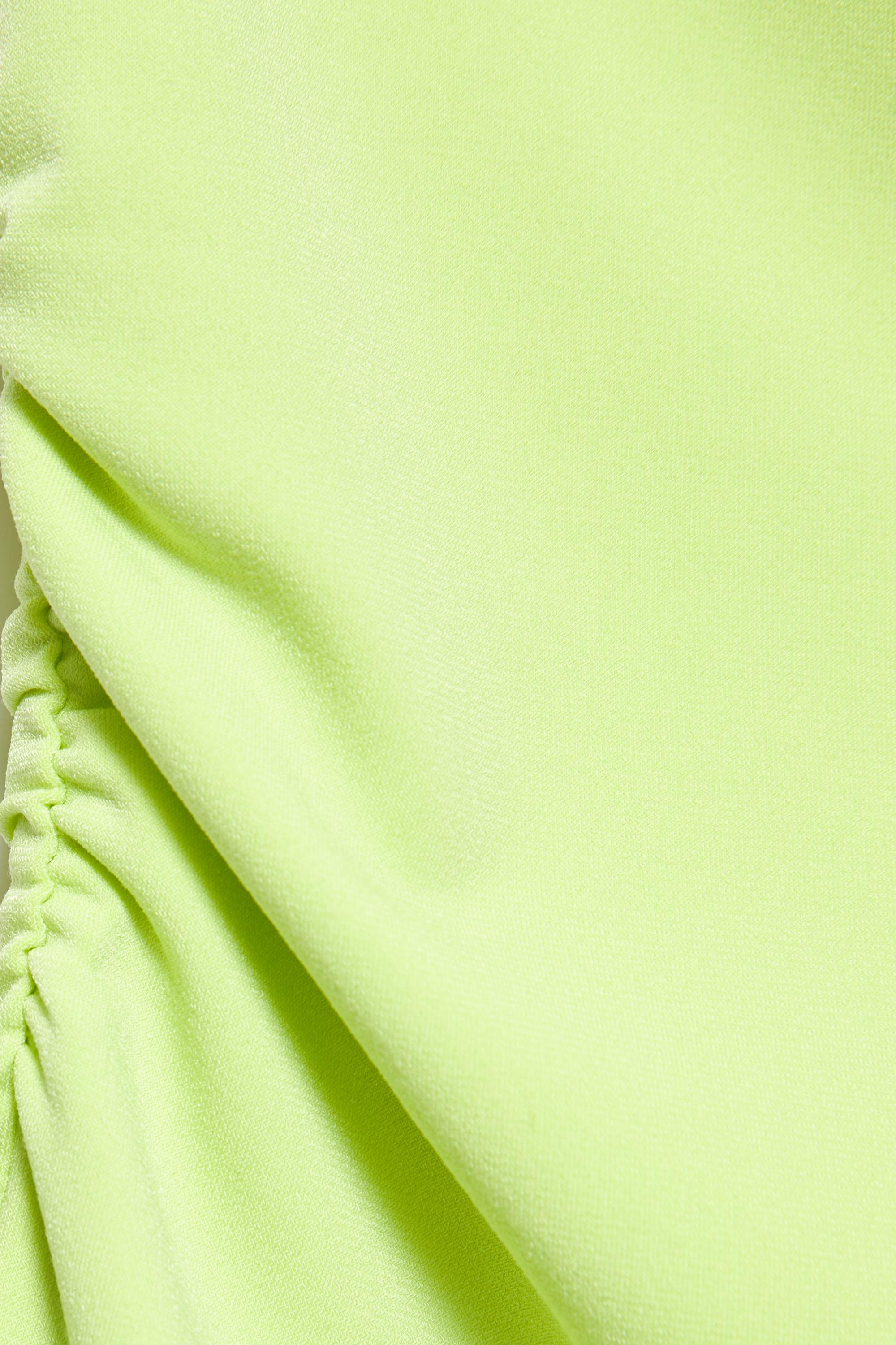 Asymmetric bandeau top — Lime