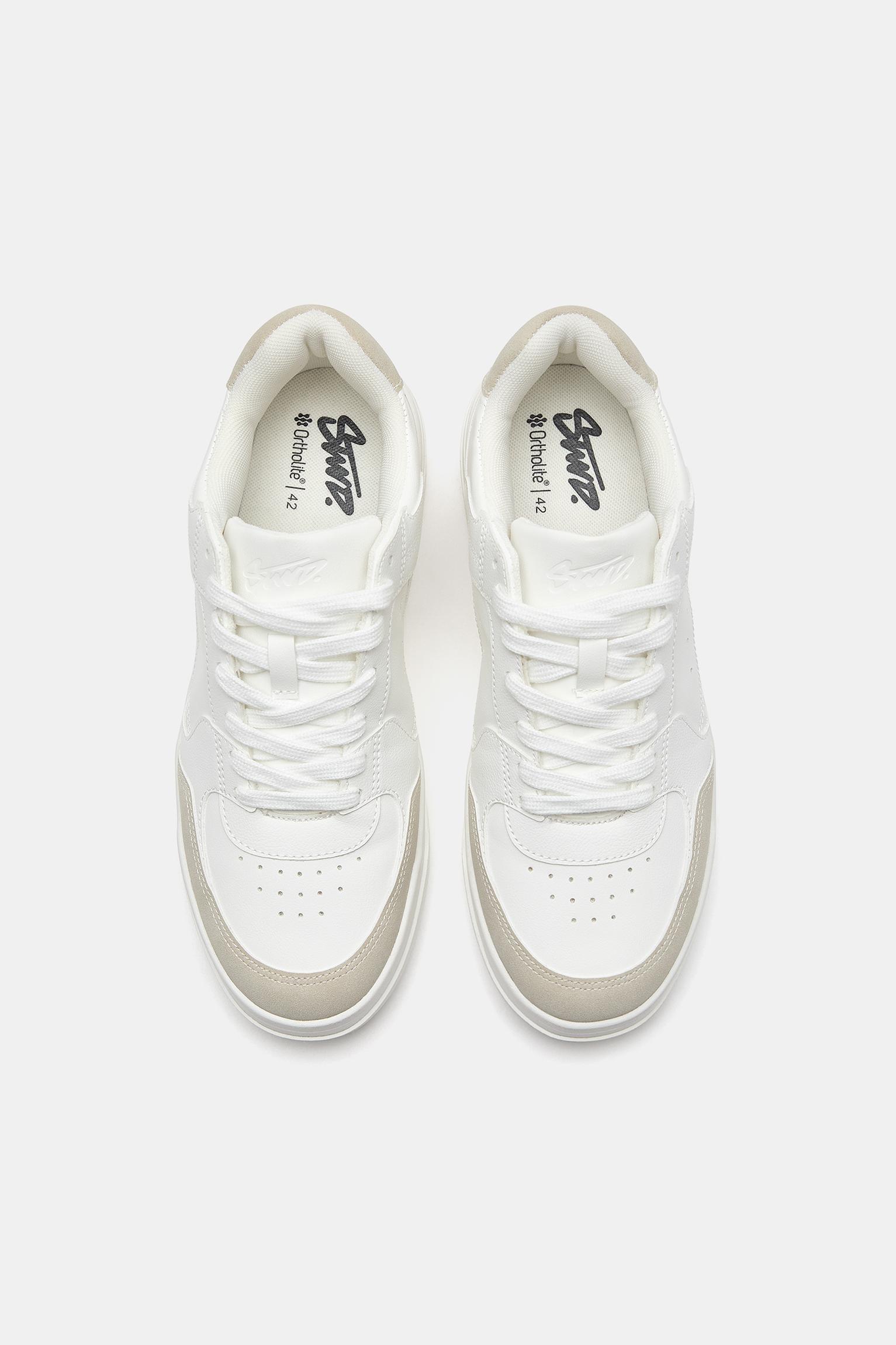 STWD multi-piece trainers — White
