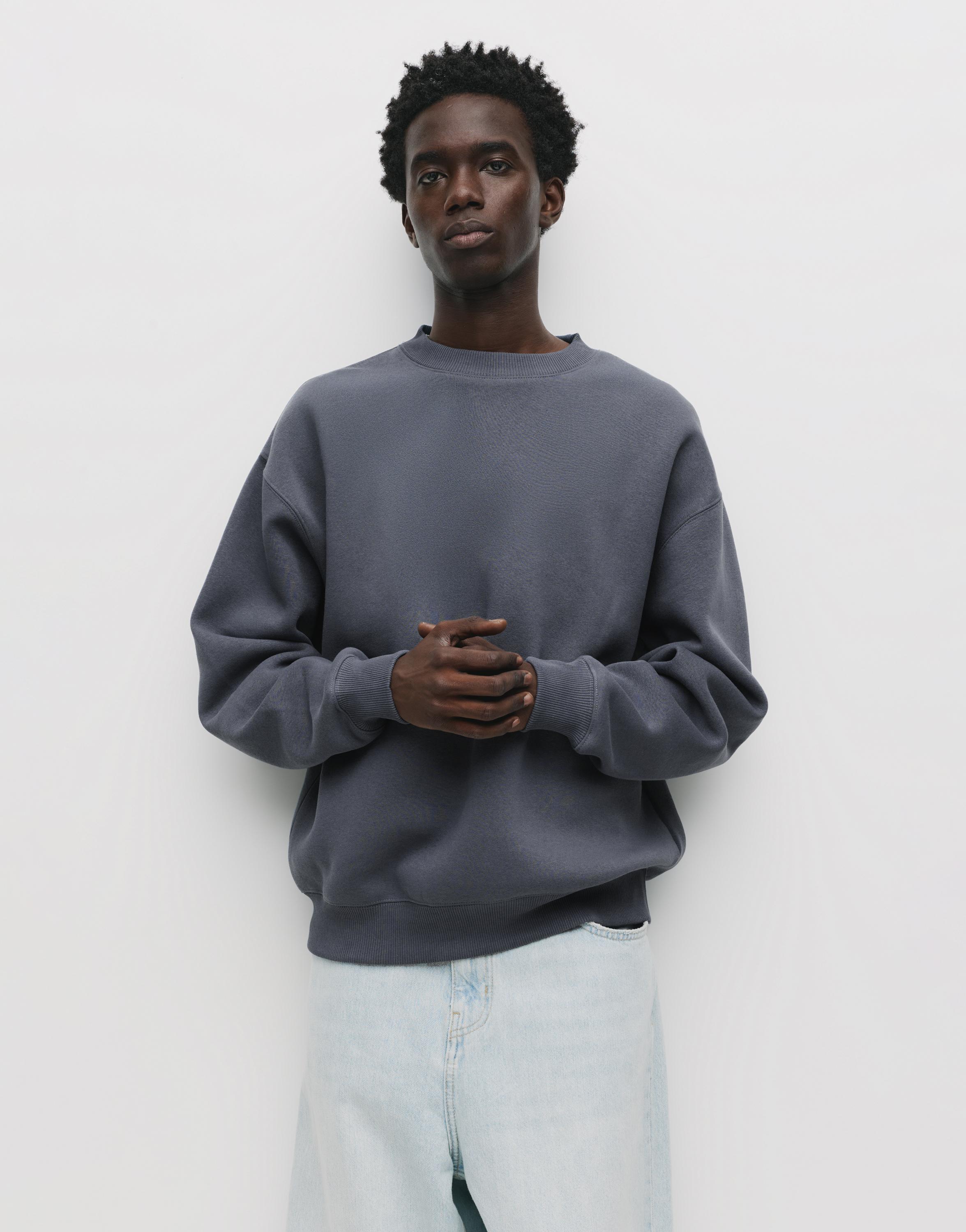 Basic bisiklet yaka sweatshirt - Görsel 24