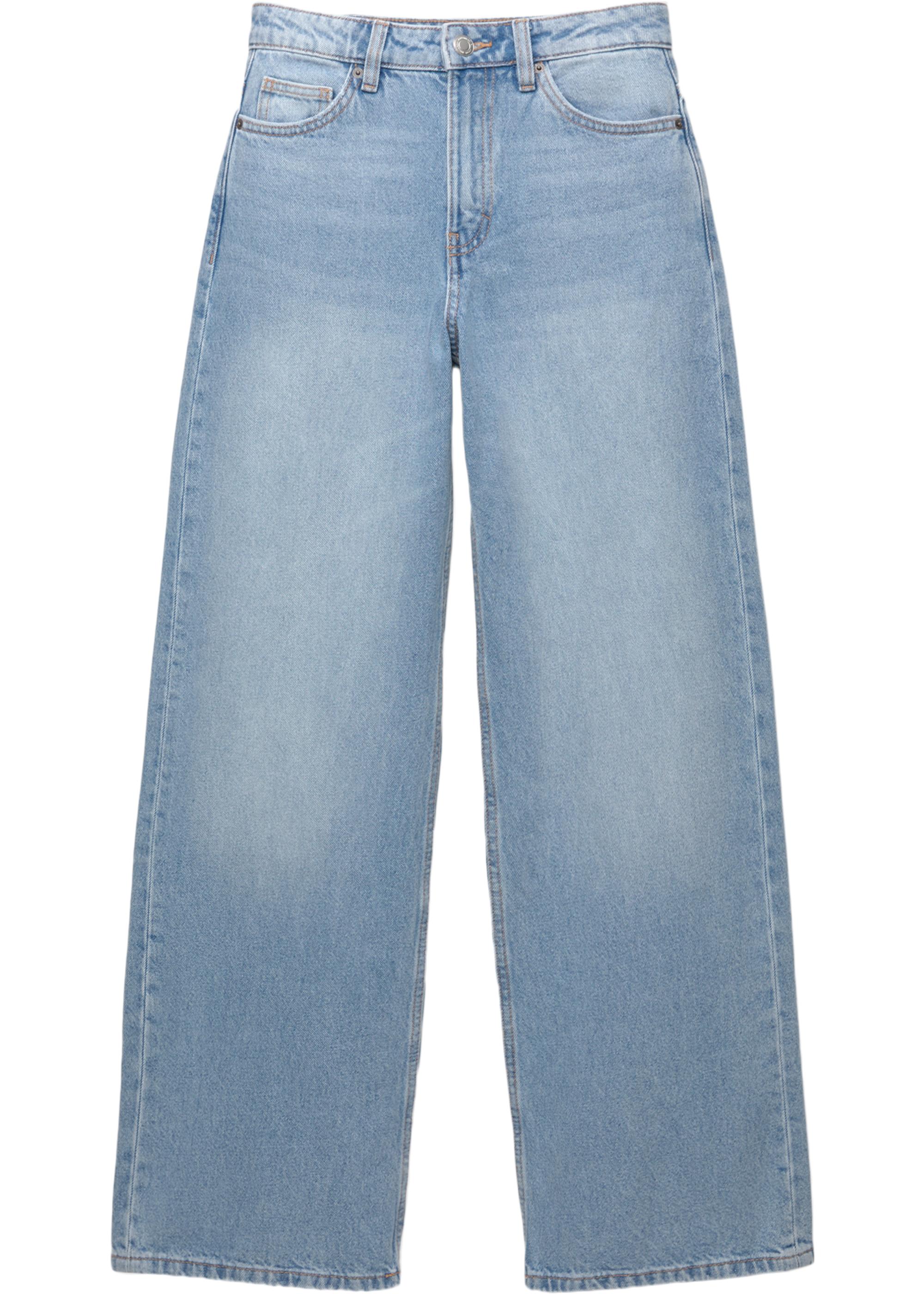 High-waist wide-leg jeans — Pale blue