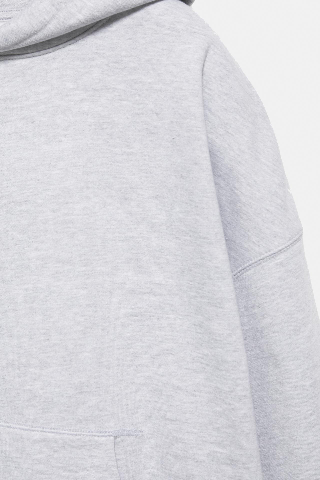 Boxy fit hoodie — Pale marl