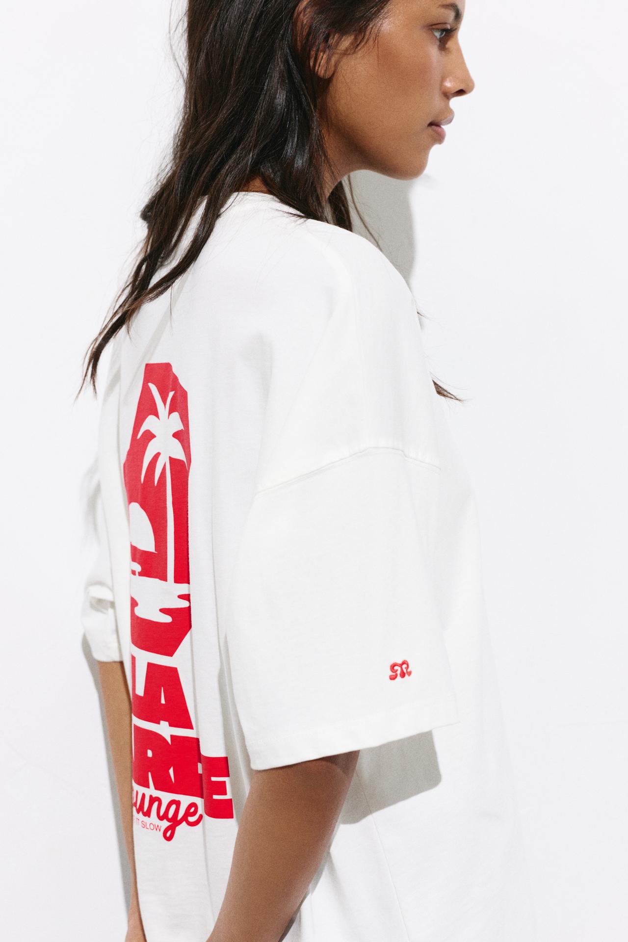 La Tarde graphic T-shirt — White