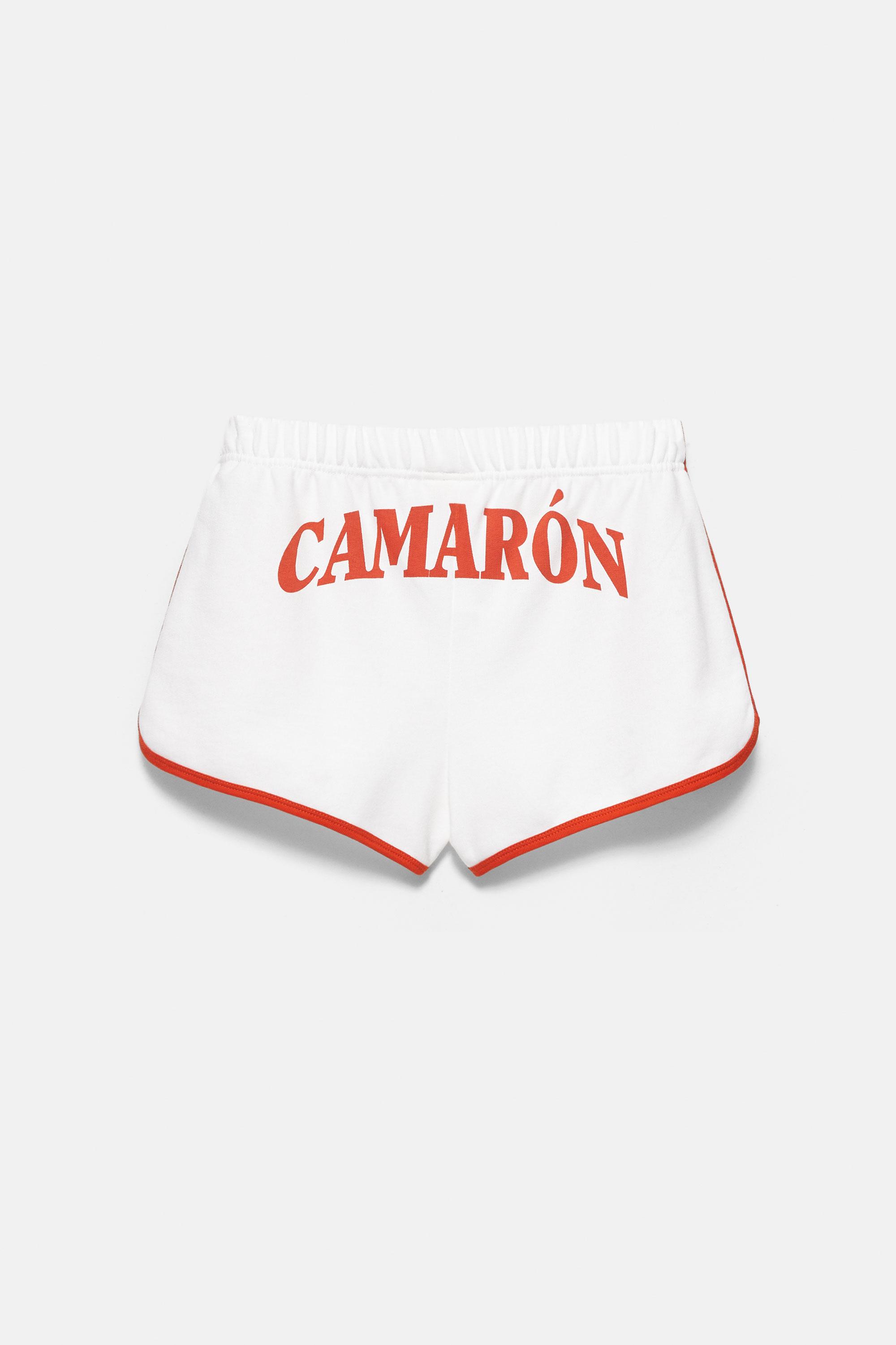 Camarón de la Isla ribbed shorts — Ecru