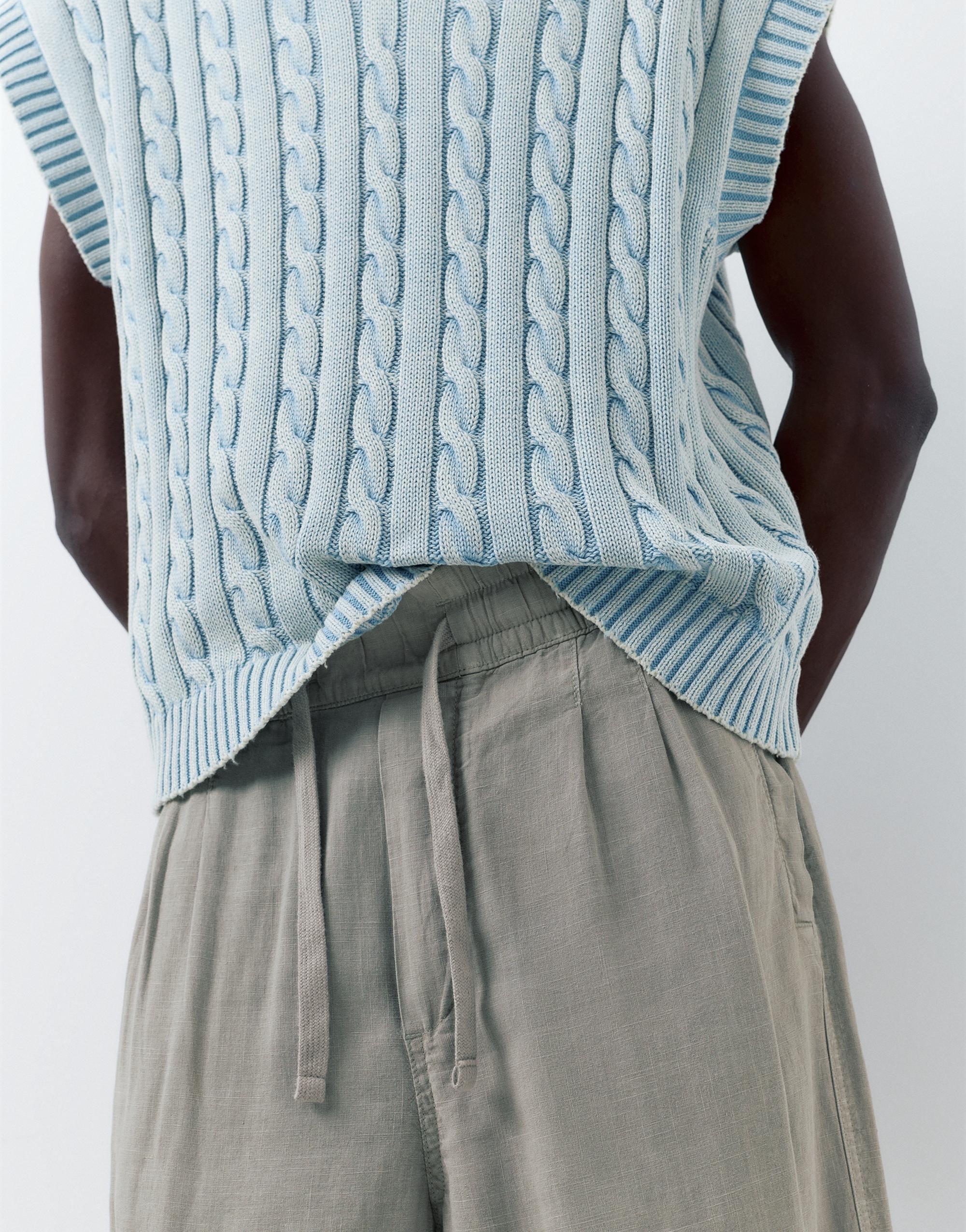 Ketenli jogger pantolon - Görsel 35