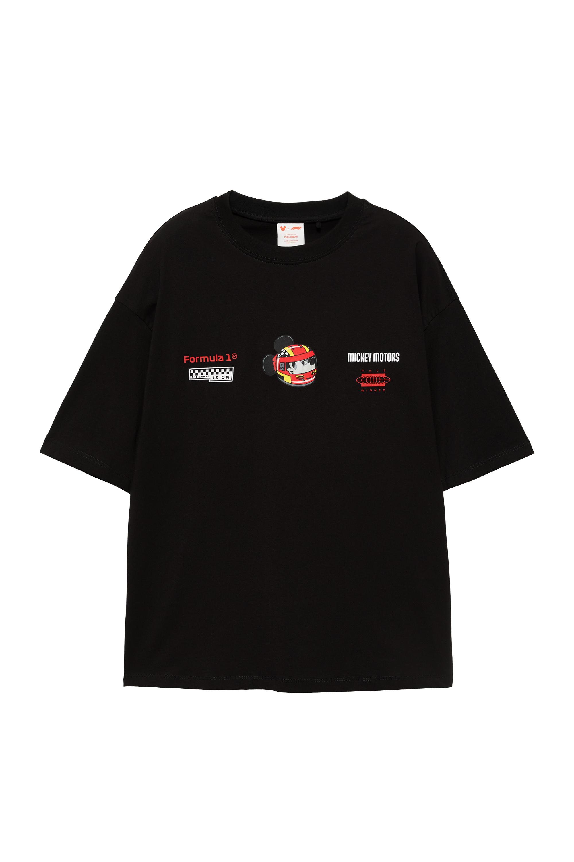 Pull&Bear Disney x F1 Mickey Motors tişört
