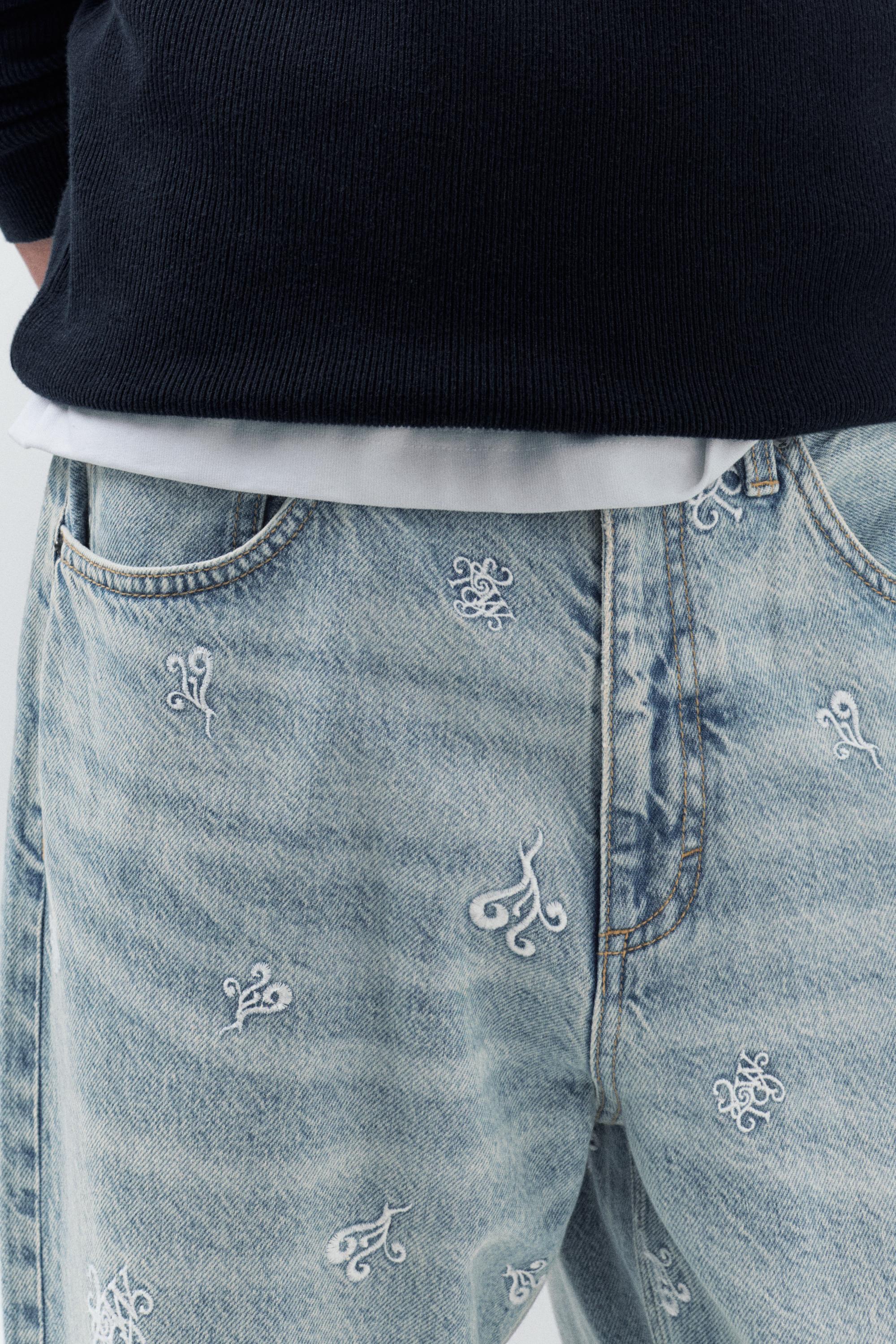 STWD Nakışlı Baggy Jean - Görsel 3