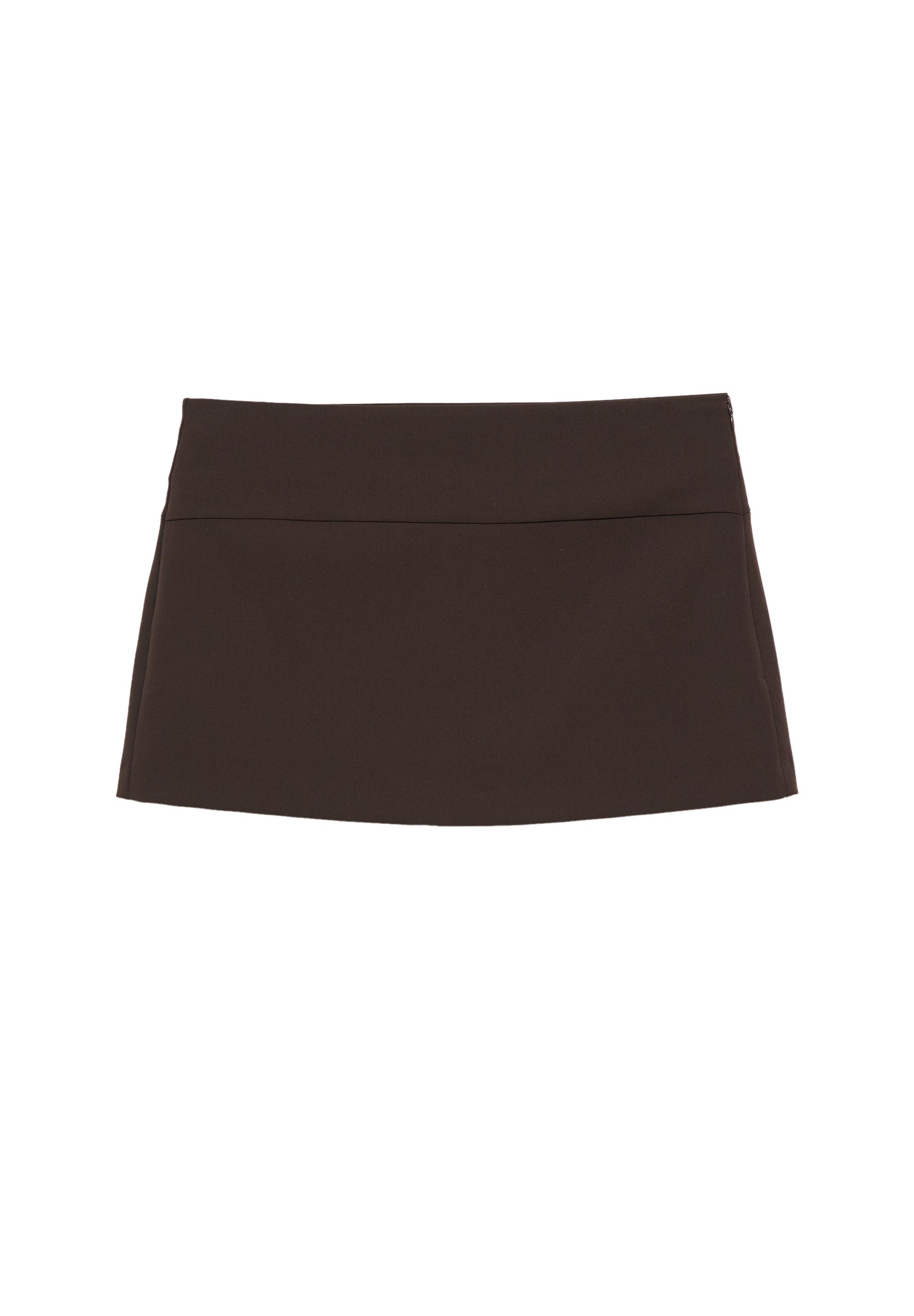 Mini skort — Brown