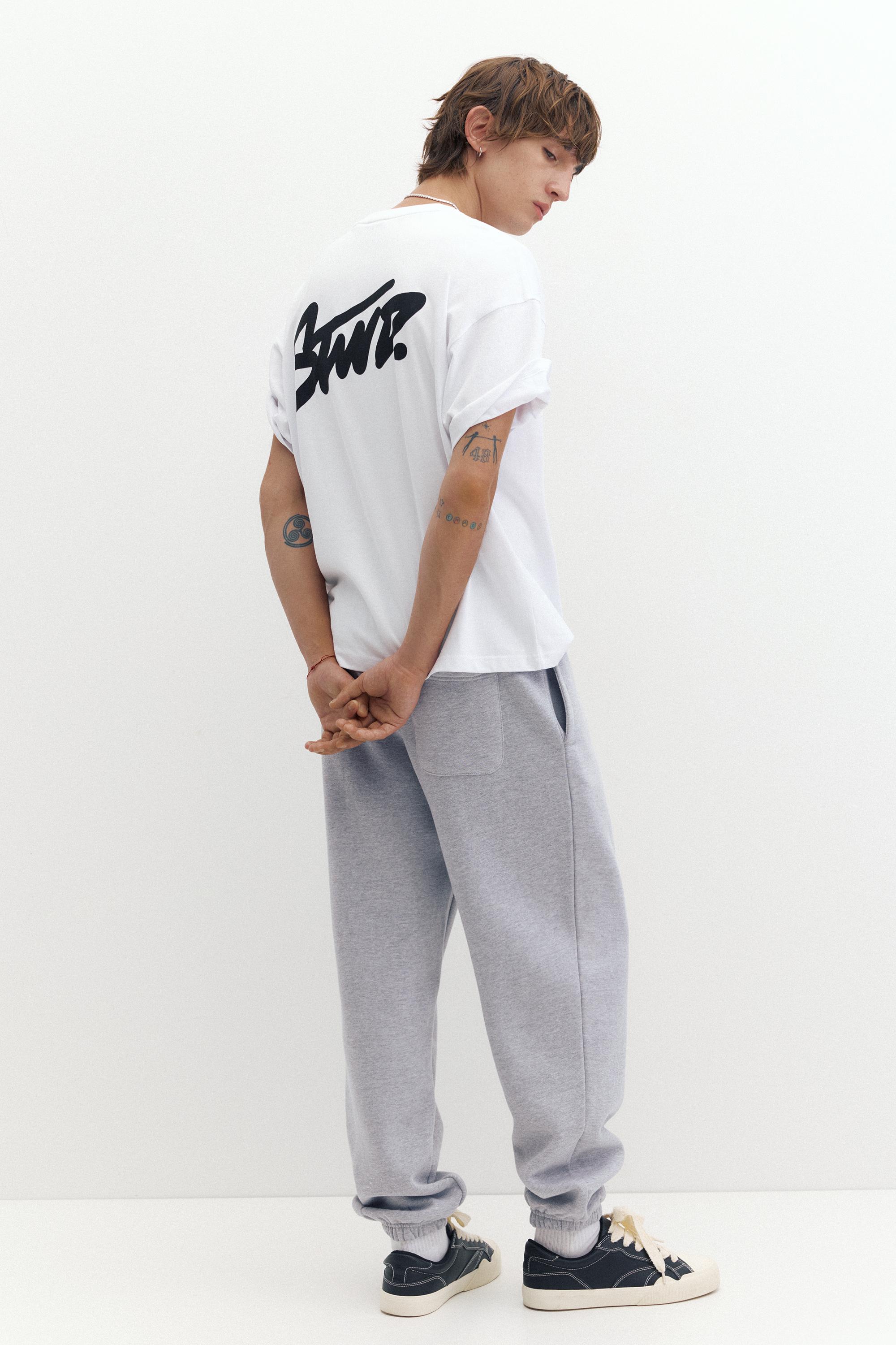 STWD joggers — Grey marl
