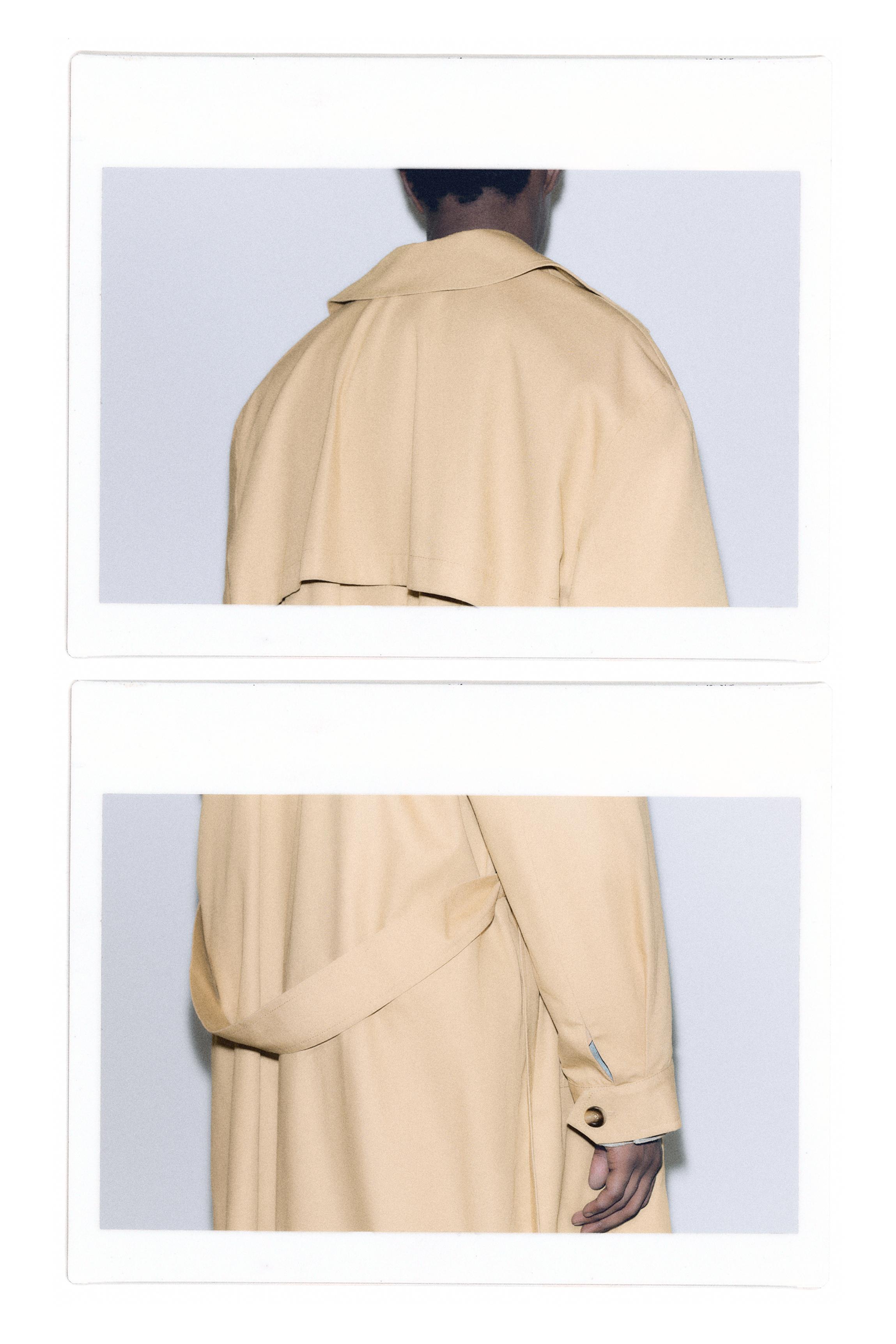 Long belted trench coat — Sand