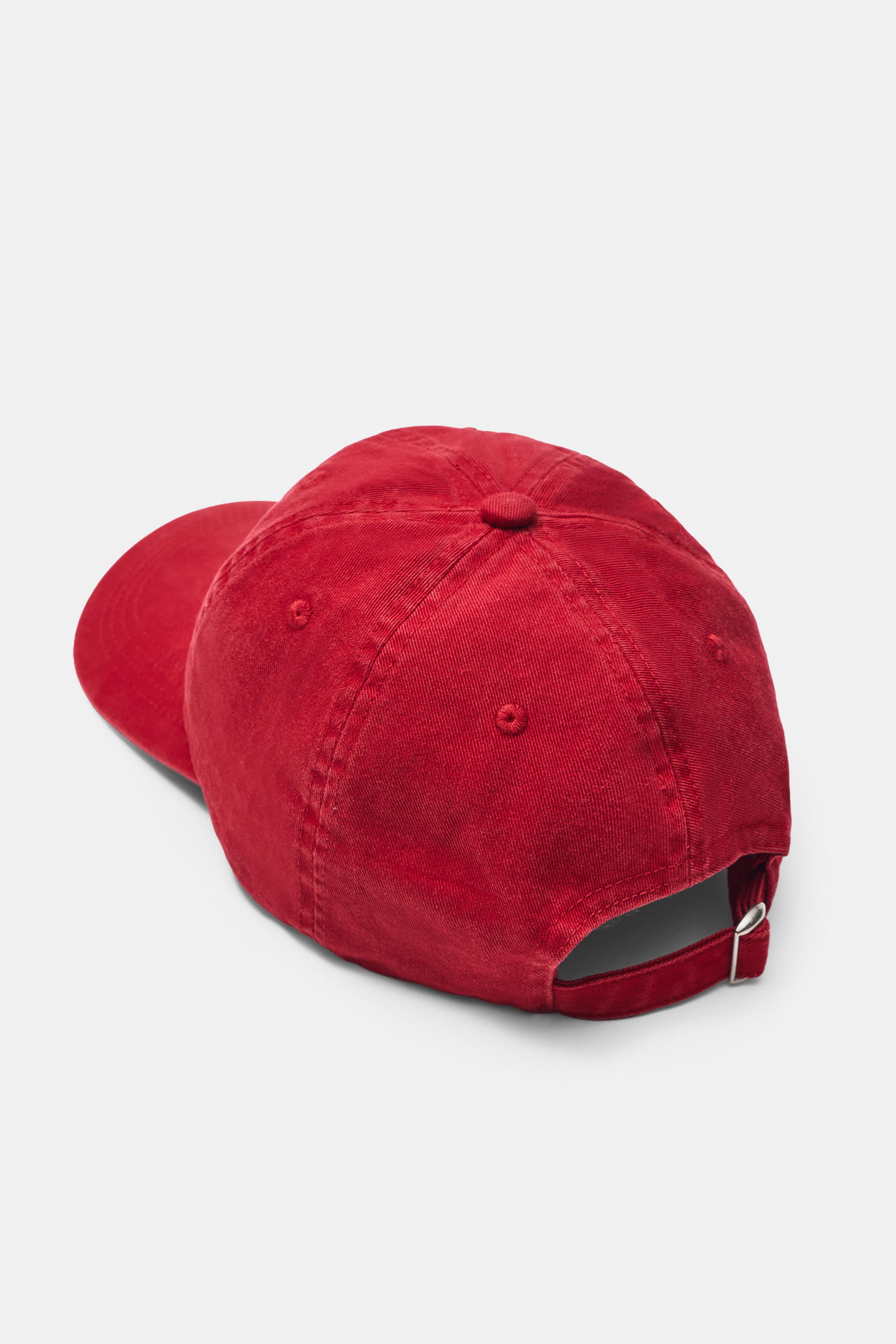 New York graphic cap — Red