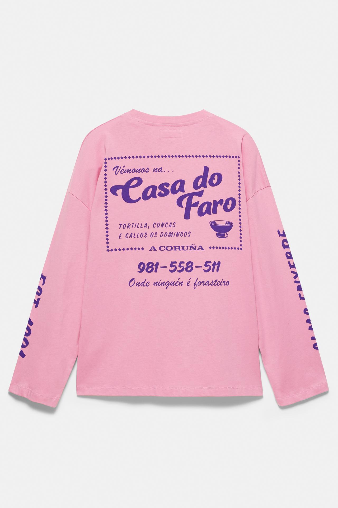 Oversize graphic T-shirt — Pink