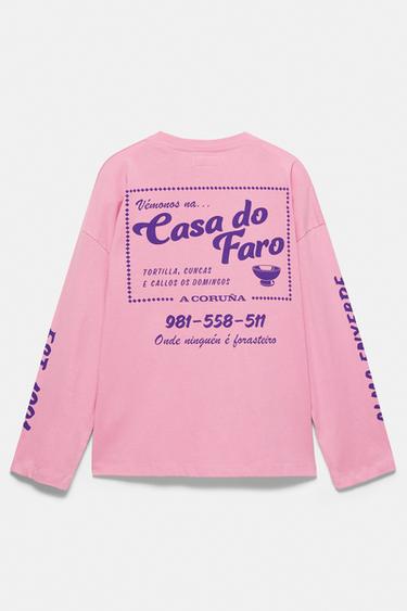Oversize graphic T-shirt — Pink 4