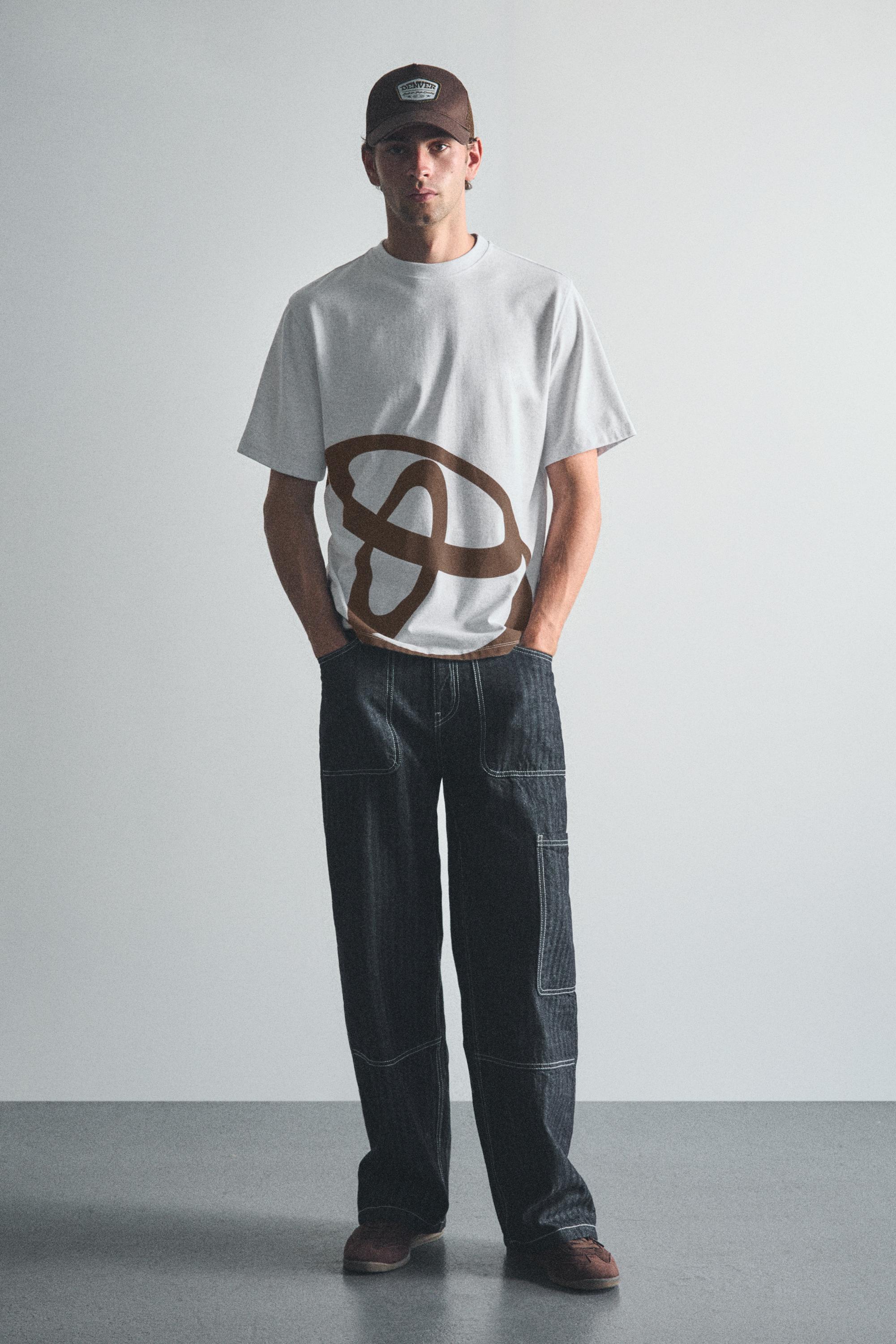 Regular fit Toyota logo T-shirt — Grey marl