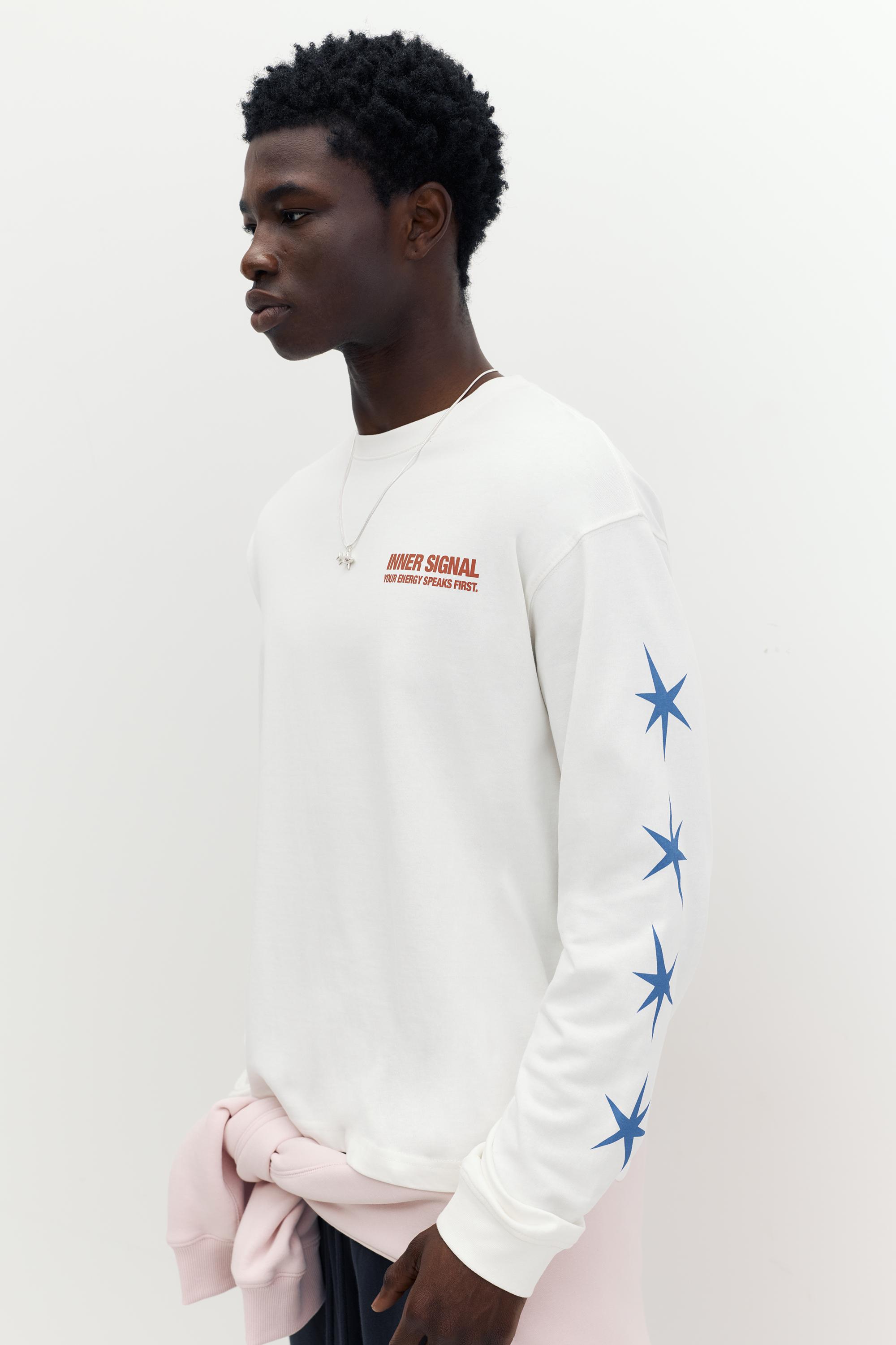 STWD long sleeve T-shirt — White