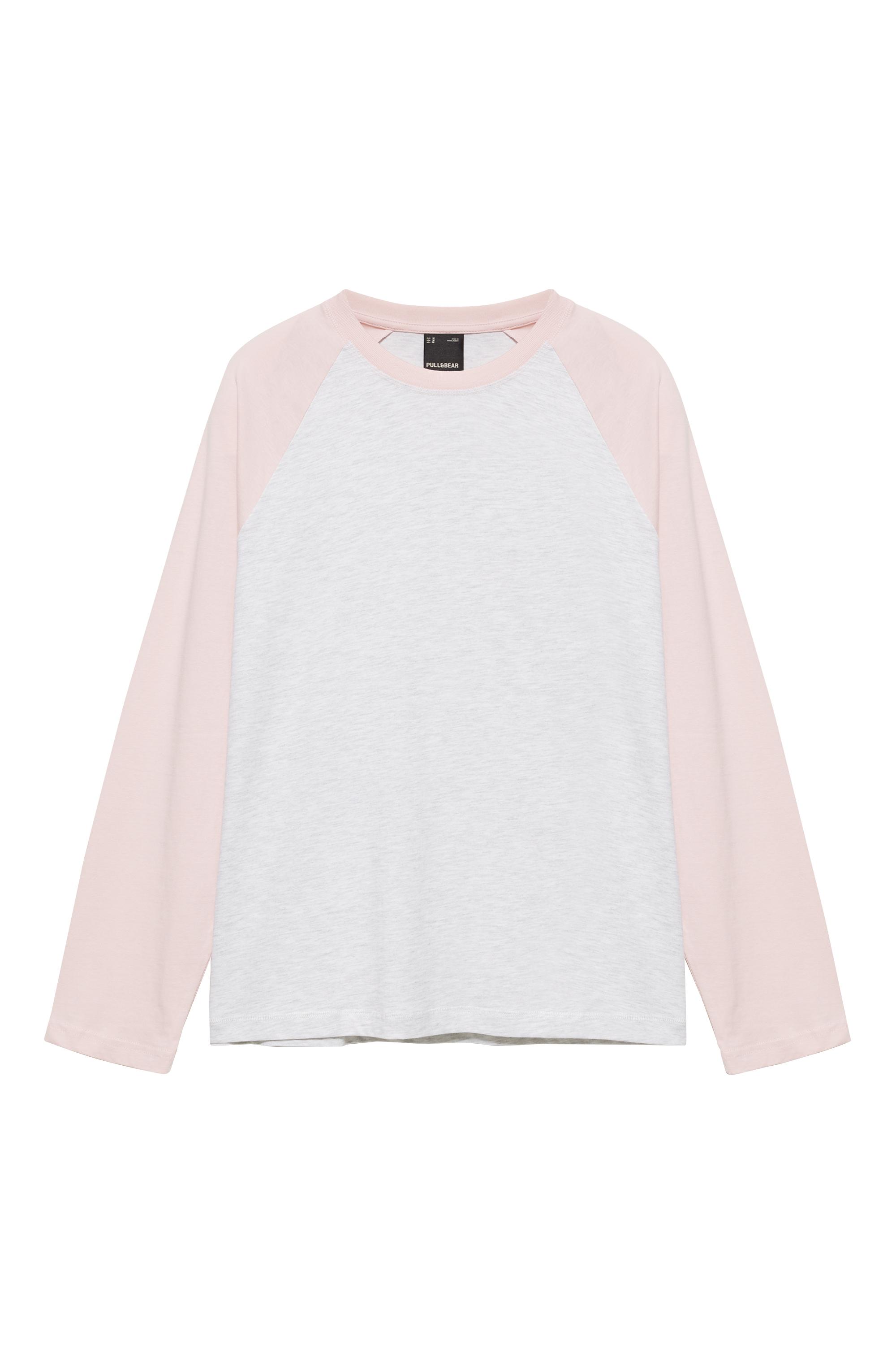 Pull&Bear Reglan kollu tişört görsel 4