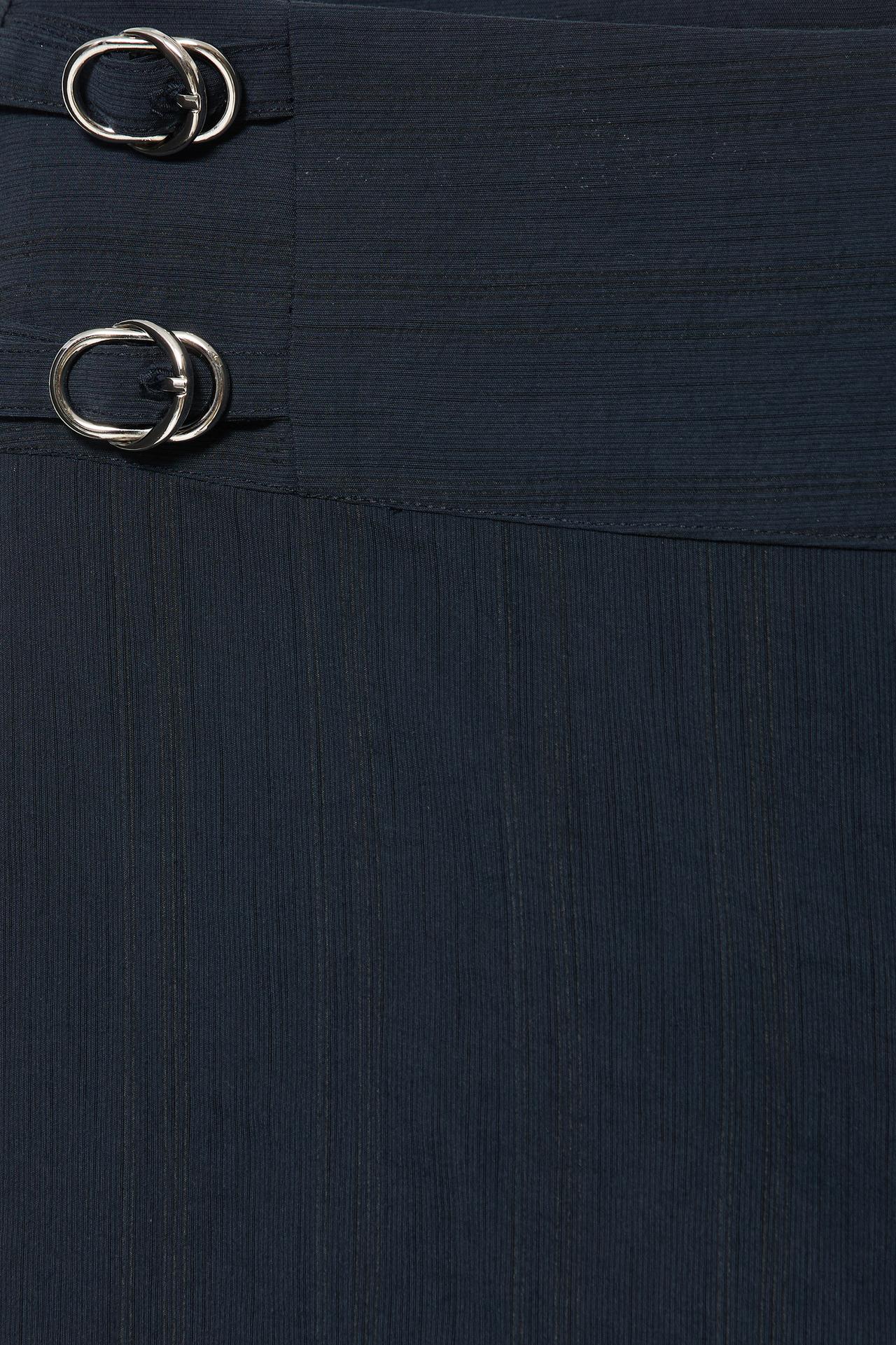 Buckle-detail trousers — Navy