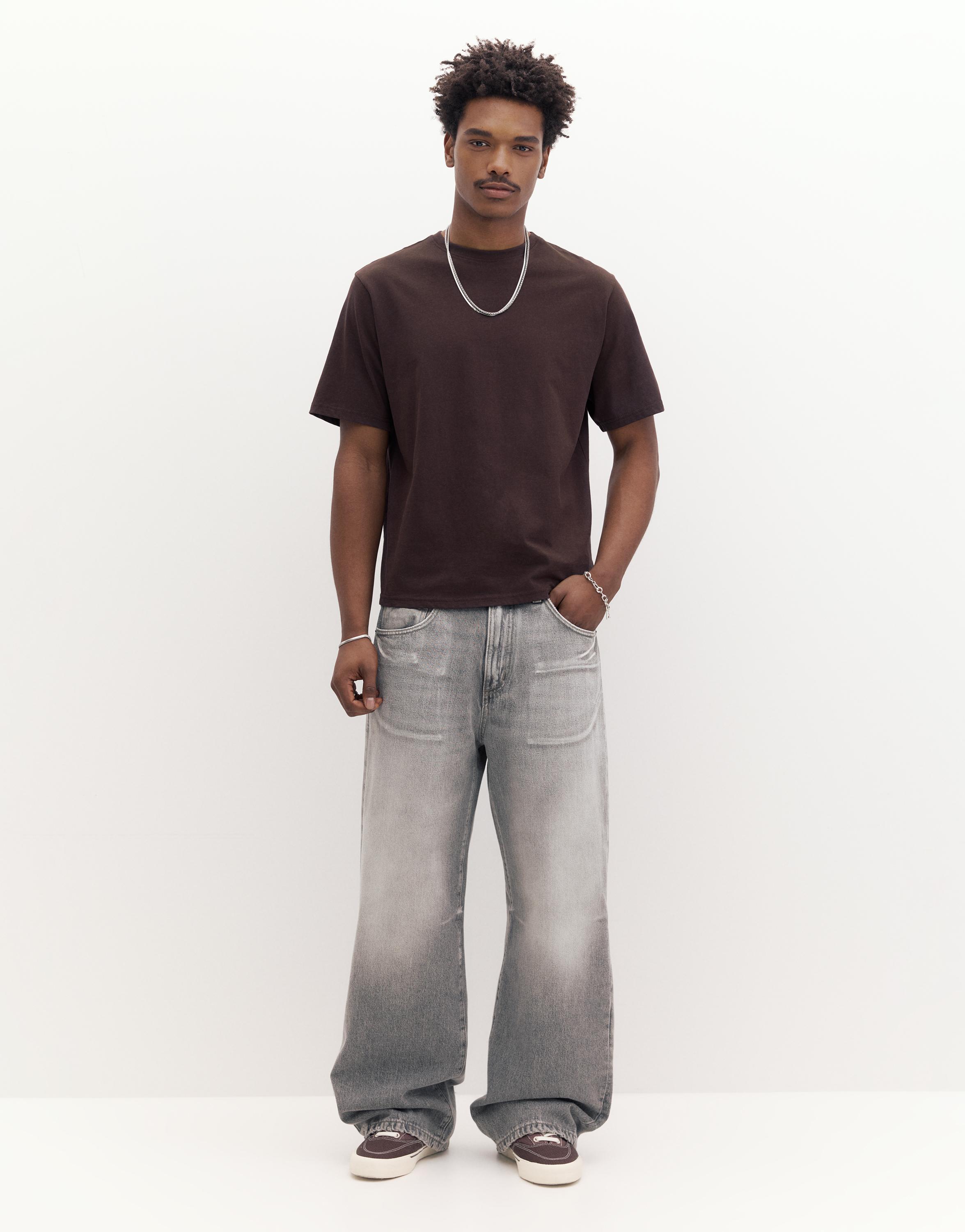 Basic kısa kollu pamuklu tişört - Görsel 122