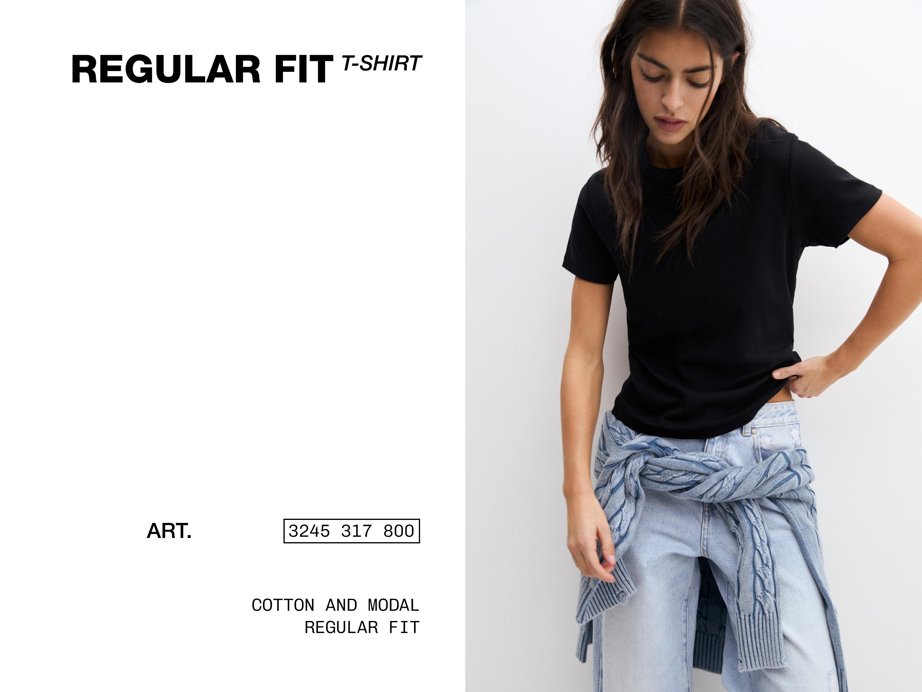 Basic short sleeve T-shirt — Black