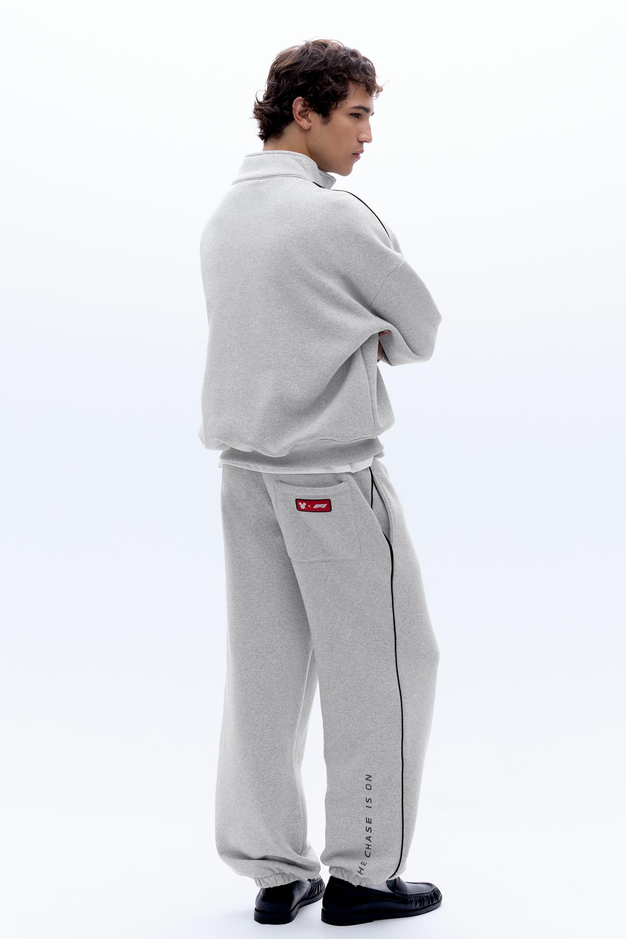 Disney x F1 joggers — Pale marl
