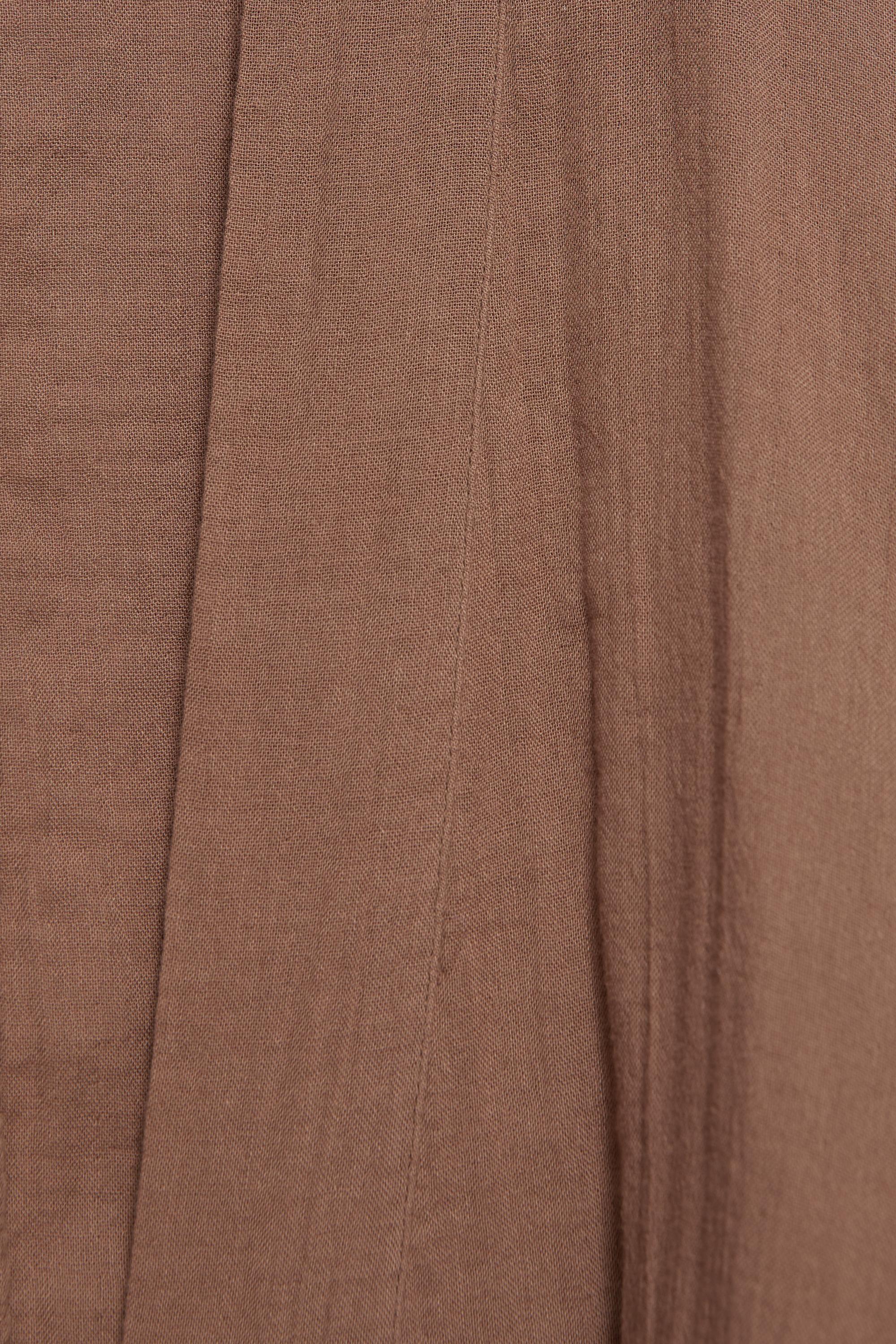 Short chiffon kimono — Brown