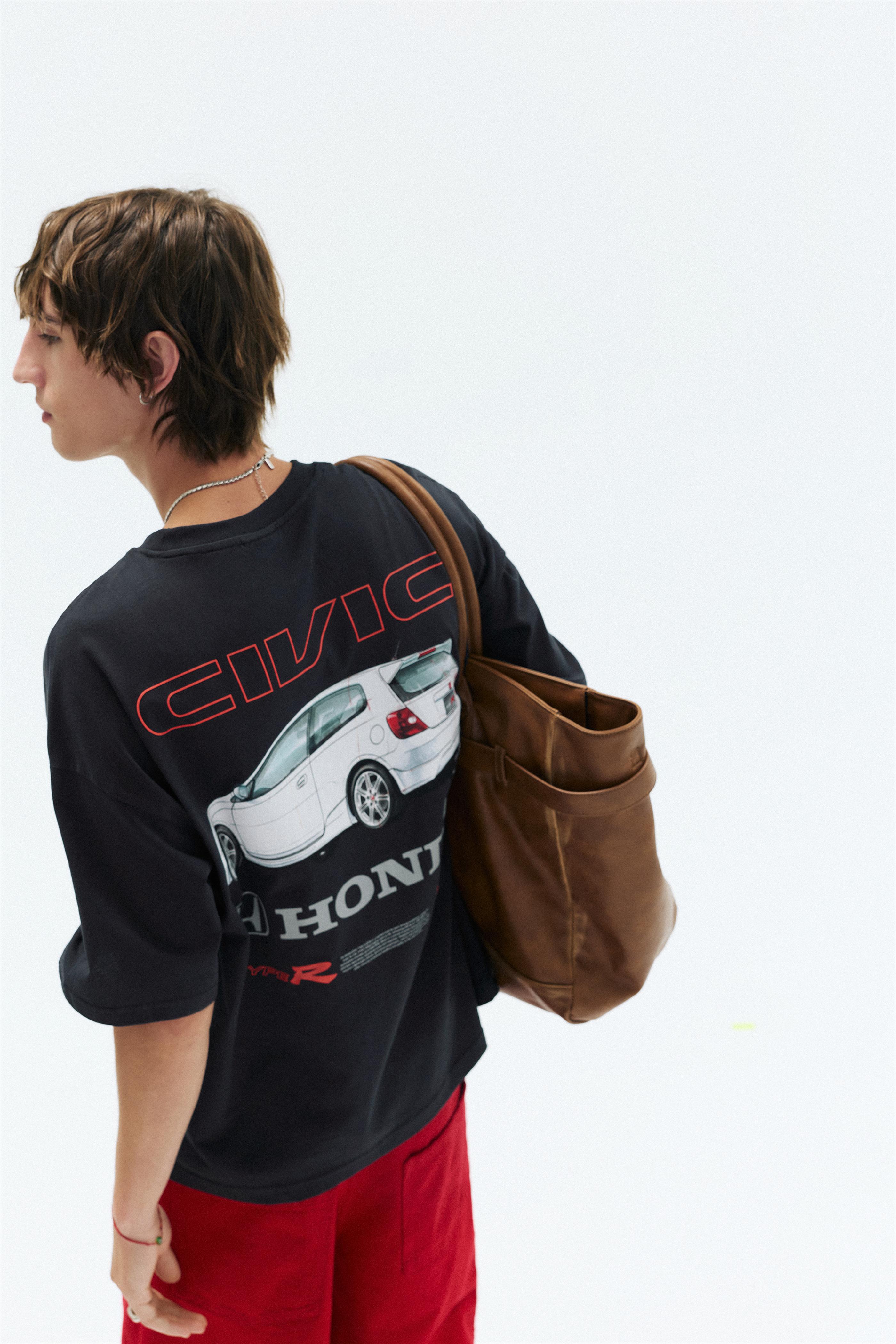 Honda Civic Graphic T-shirt — Anthracite grey