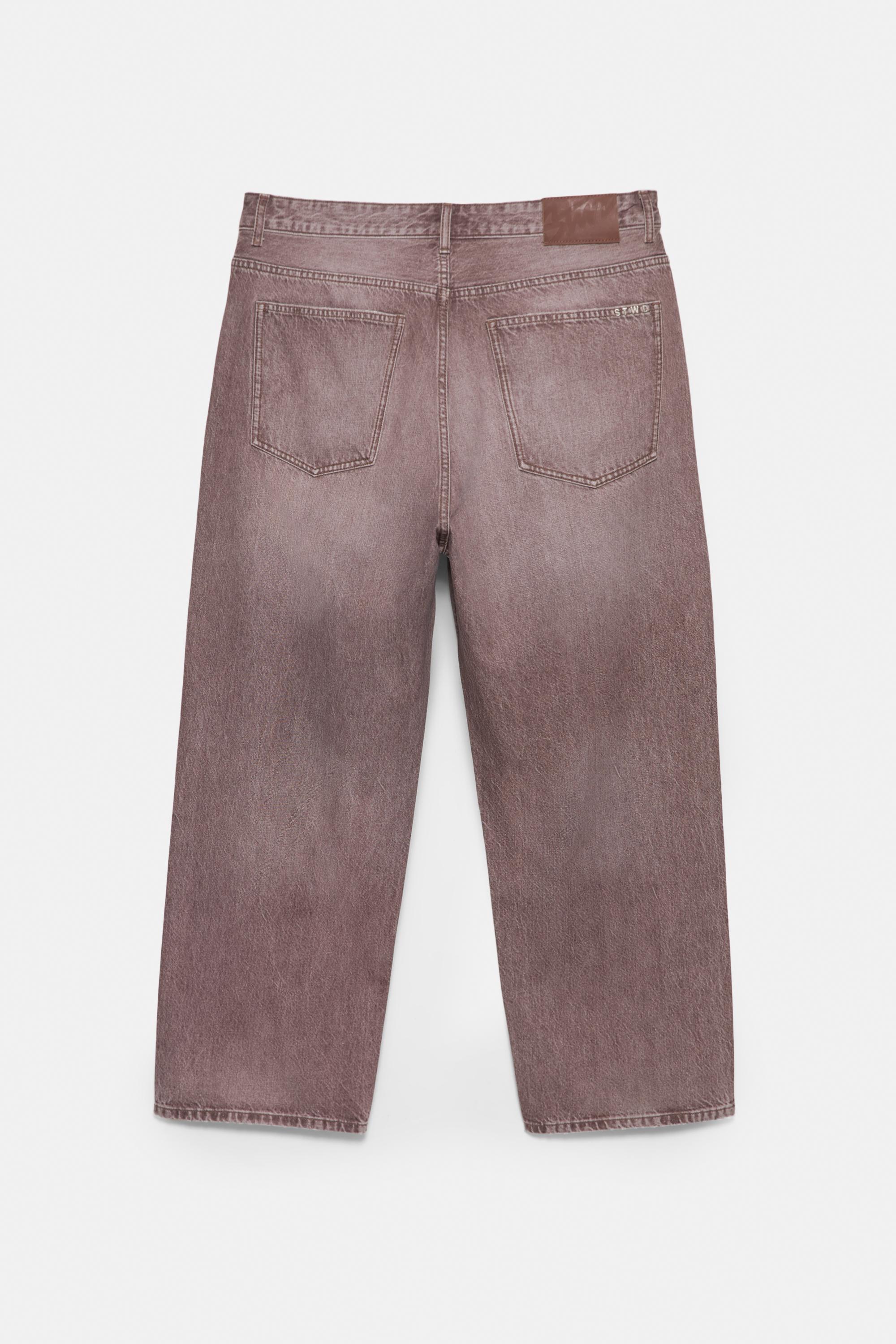 Relaxed fit baggy jeans — Fuchsia
