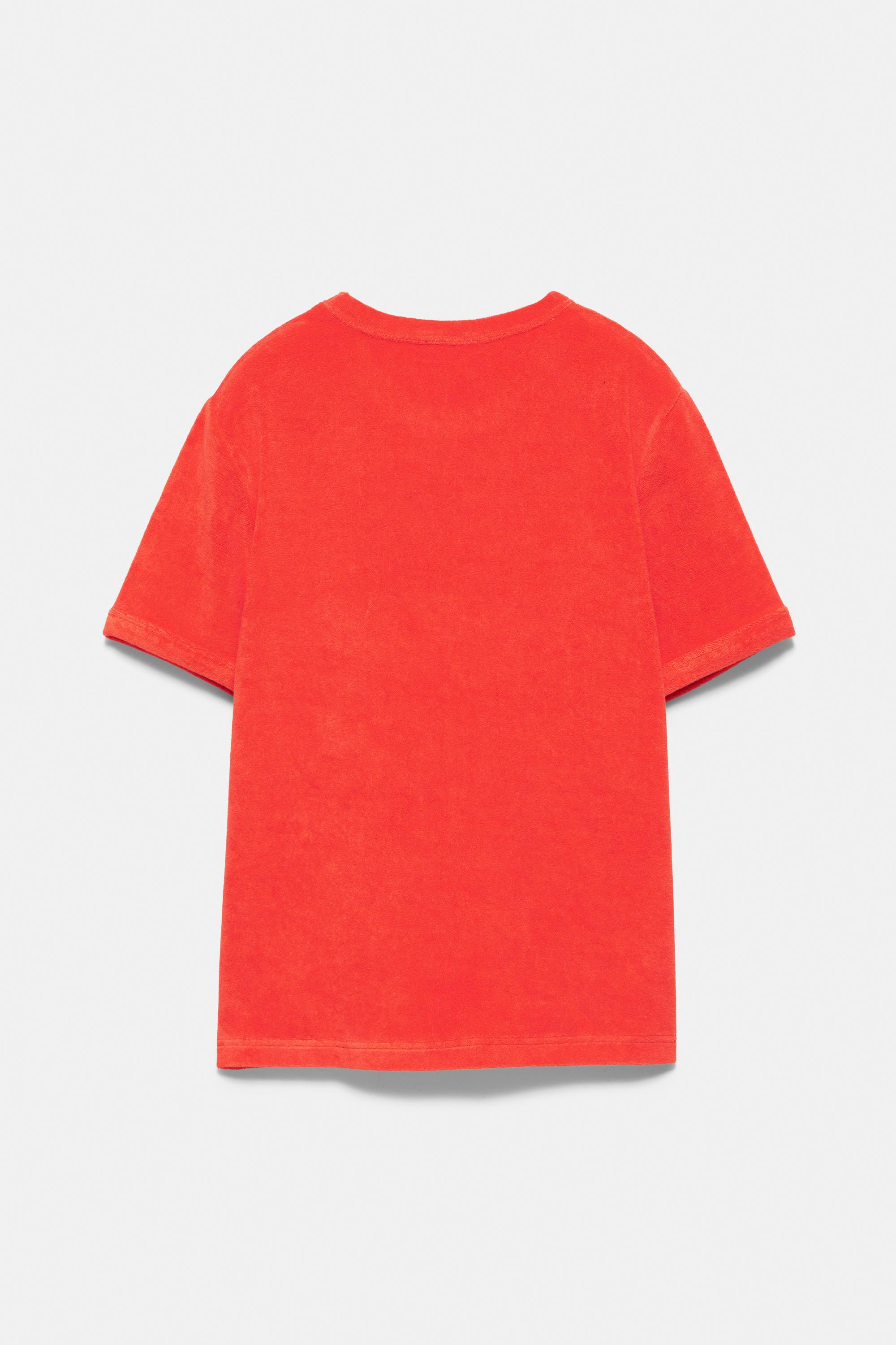 Pleasures x STWD towelling T-shirt — Red