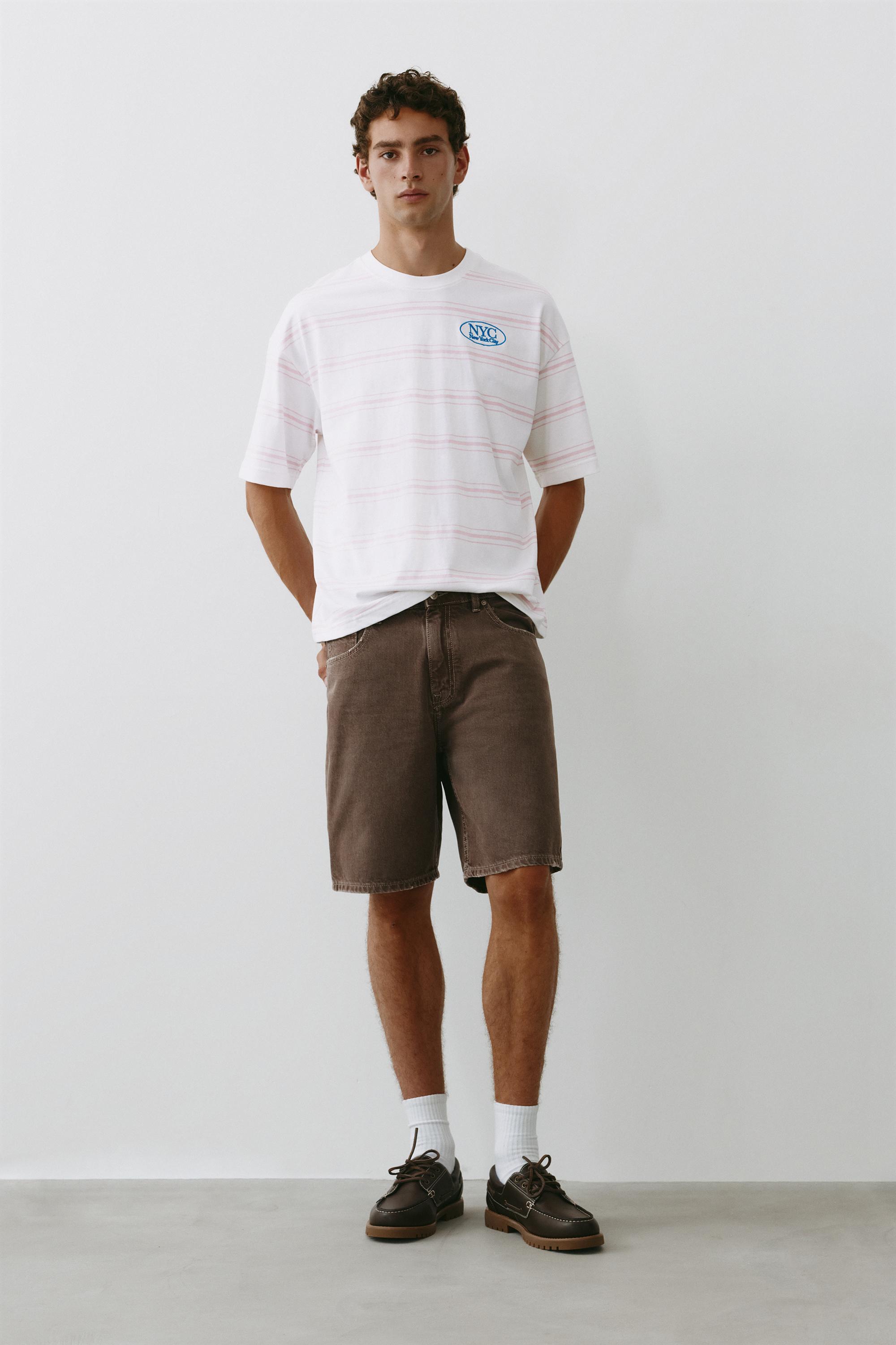 Striped NYC graphic T-shirt — Striped